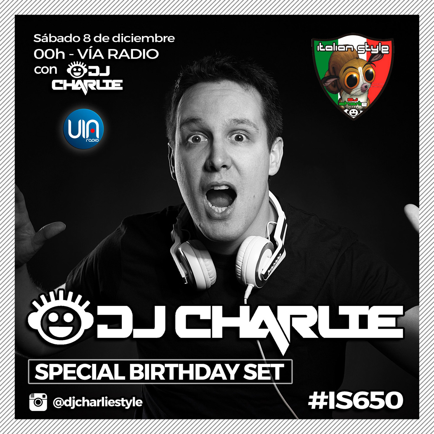 ITALIAN STYLE radio show 650 08-12-2018 DJ CHARLIE episode artwork