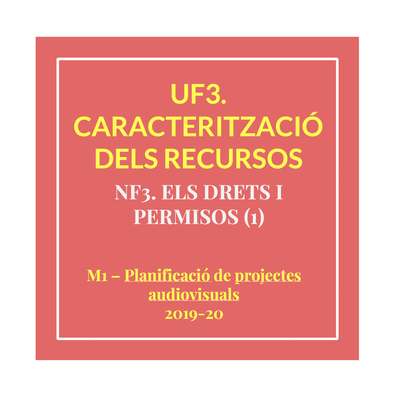 M1: Planificació de projectes audiovisuals