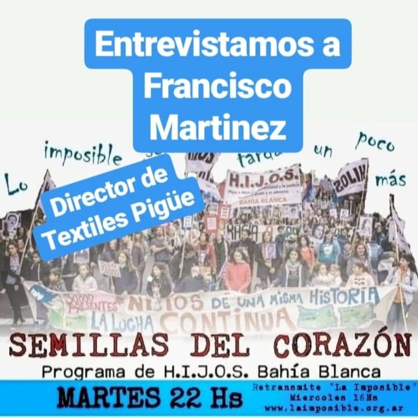 Semillas del Corazón Programa de HIJOS BahiaBlanca