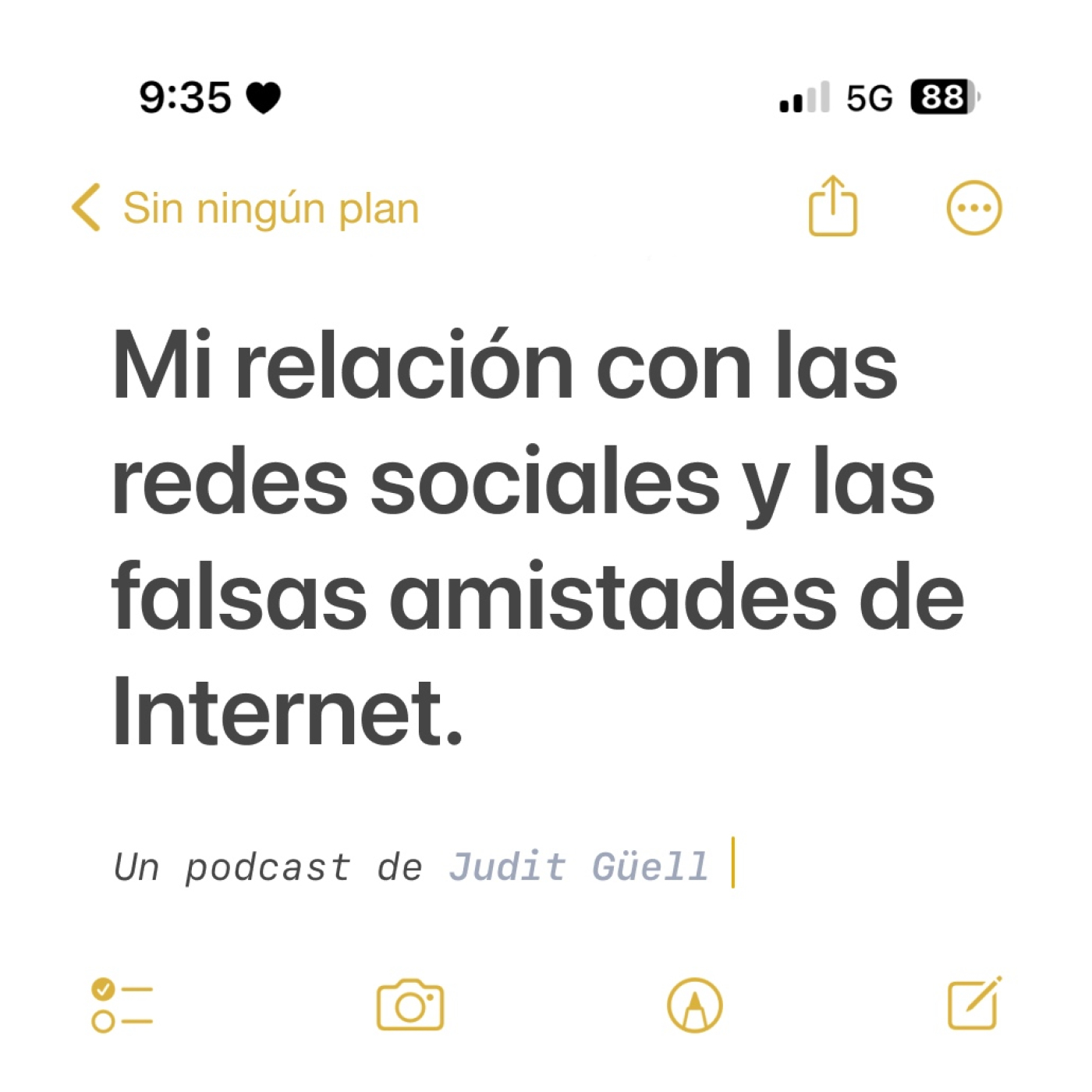 Sin ningún plan
