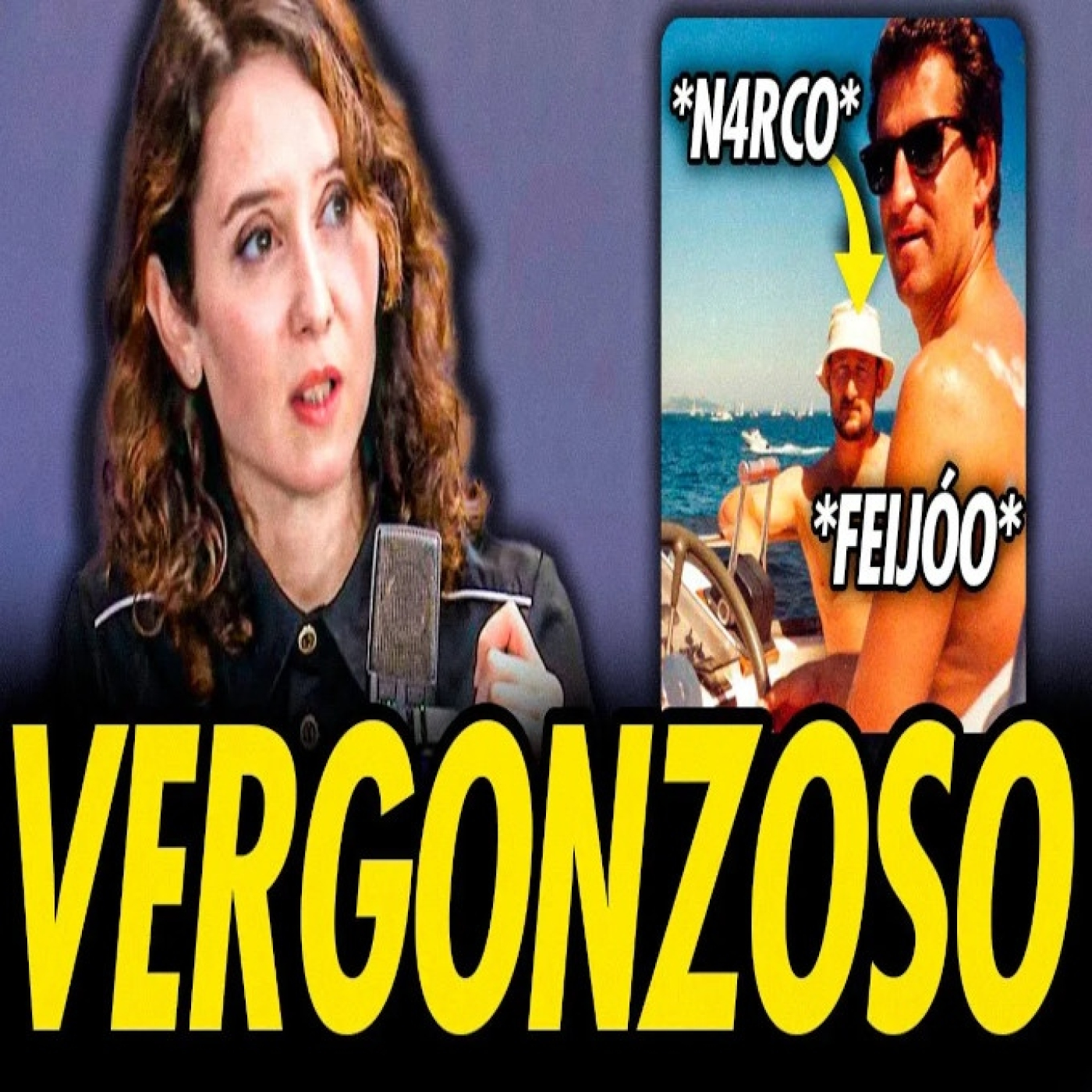 La hipocresía de ayuso: habla de dr0g4s pero se olvida de la relación de feijóo con un n4rco