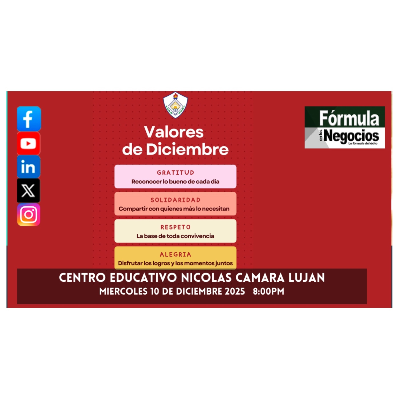CENTRO EDUCATIVO NICOLAS CAMARA LUJAN CENTRO EDUCATIVO NICOLAS CAMARA LUJAN