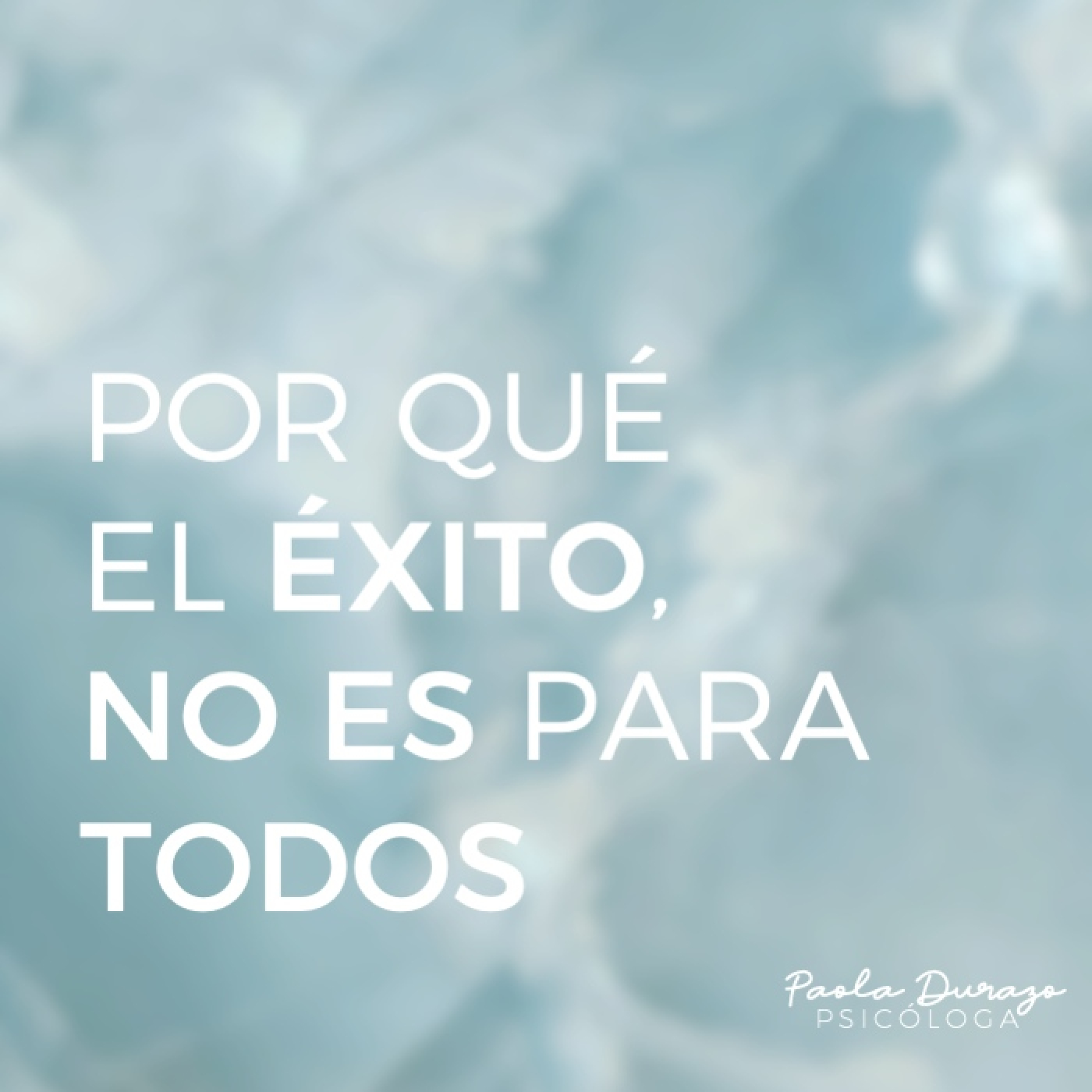 ¿Por qué el éxito no es para todos?