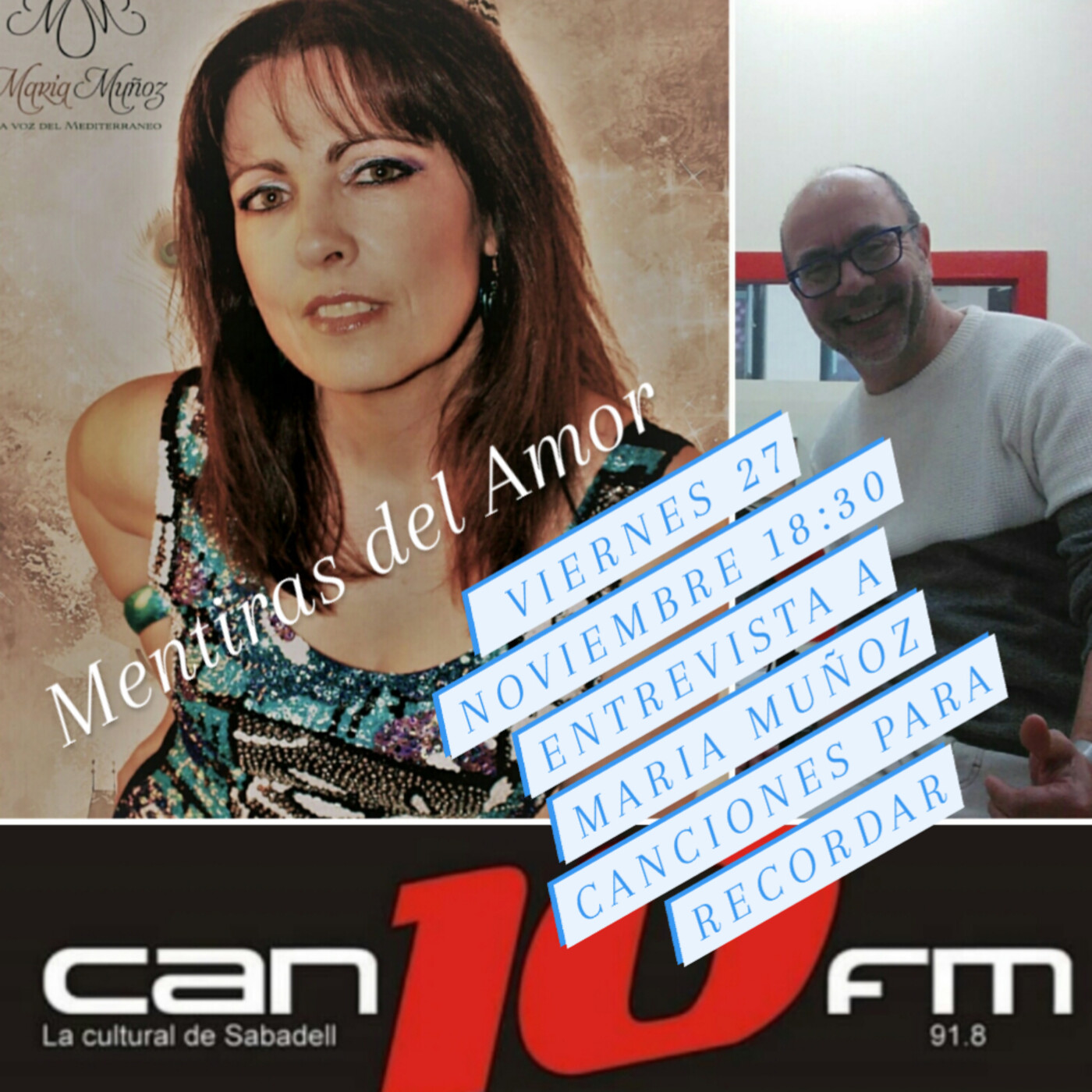 Programa de radio Canciones para recordar 27-11-2020 incluye entrevista a María Muñoz episode artwork