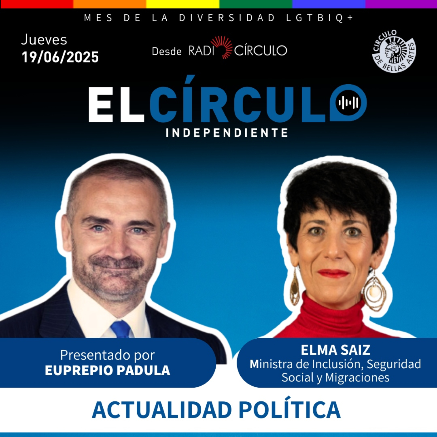 Episodio 95: Elma Saiz (Ministra de Inclusión, Seguridad Social y Migraciones) episode artwork