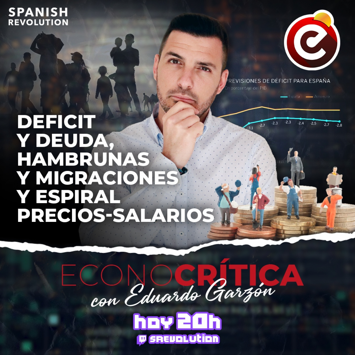 Econocrítica 1x15 Completo - Déficit y deuda, factura luz, salarios, hambrunas y migraciones, Bulo Vozpópuli
