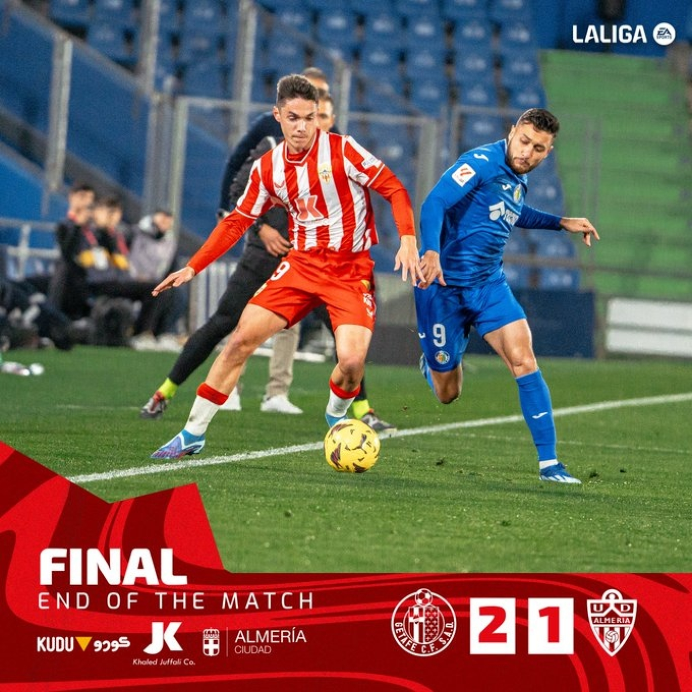 Jornada 14. Getafe CF 2-1 UD Almería. Perdonar sale caro