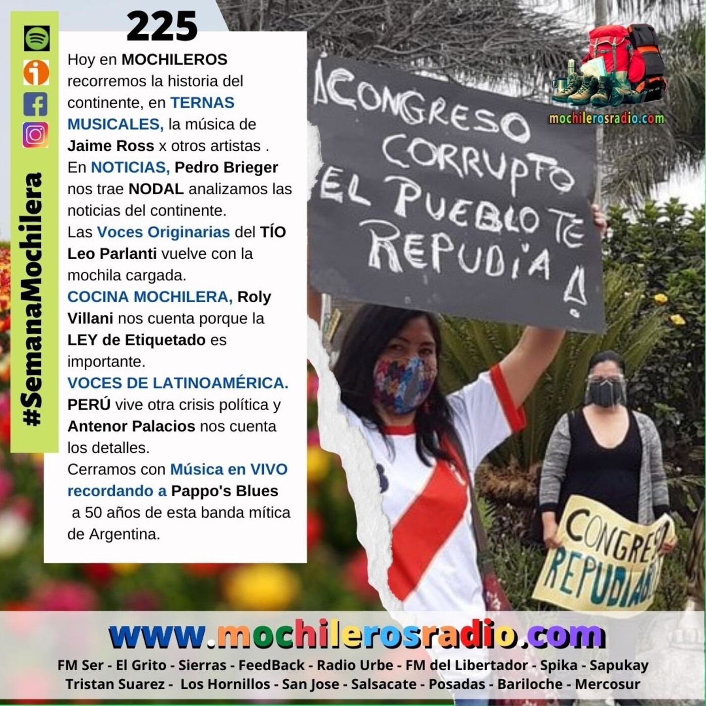 Mochileros 225 - 13 de Noviembre de 2020 episode artwork