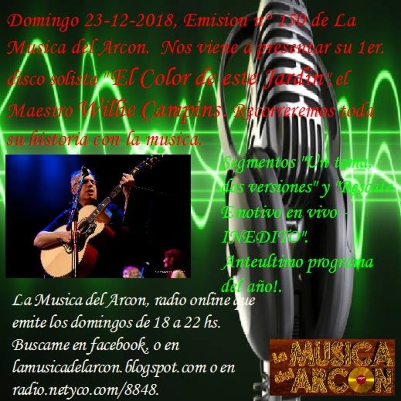 El Arcón del Rock Argento - Emisión n° 150 con Willie Campins episode artwork