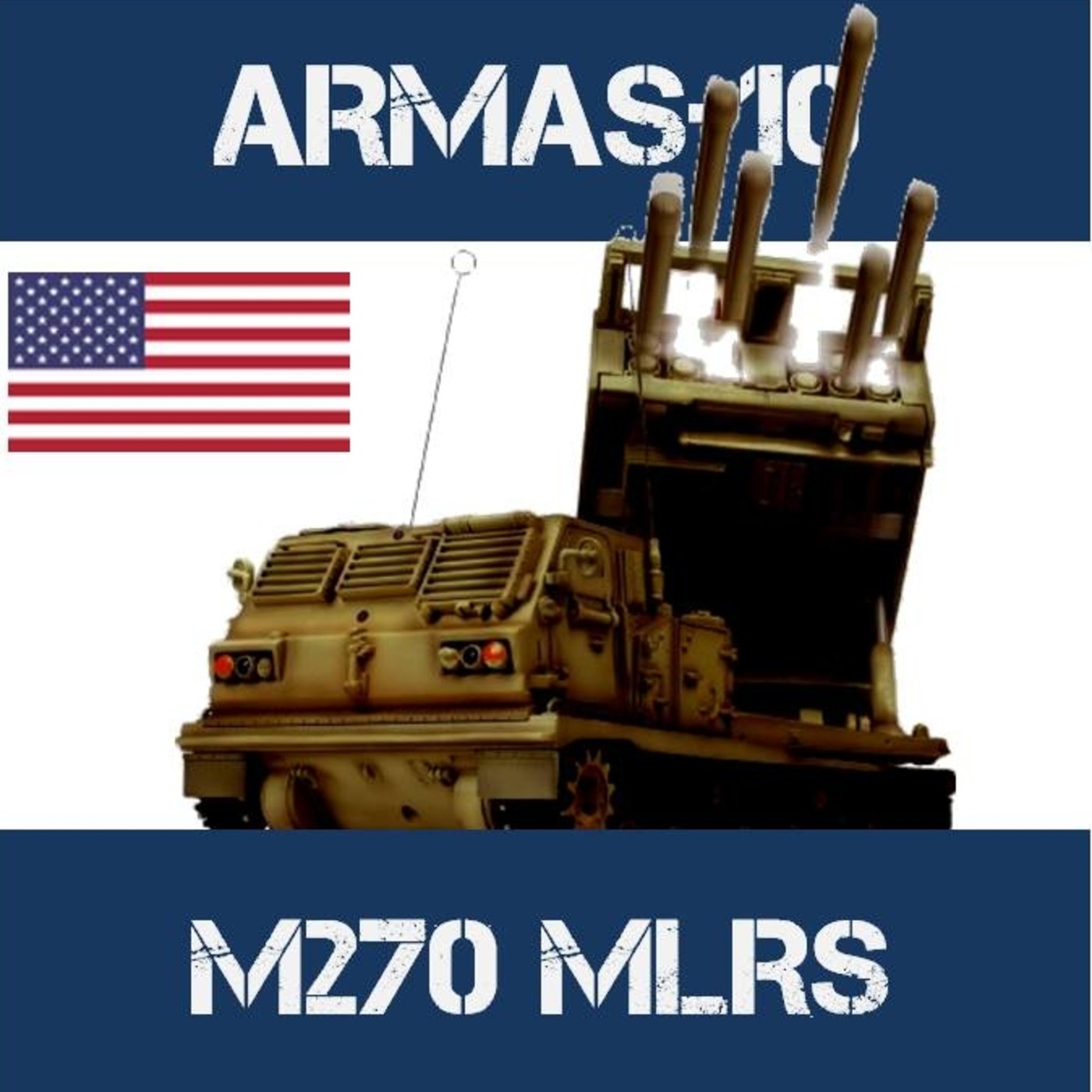 AR-10#14 MLRS M270 Artillería Lanzacohetes