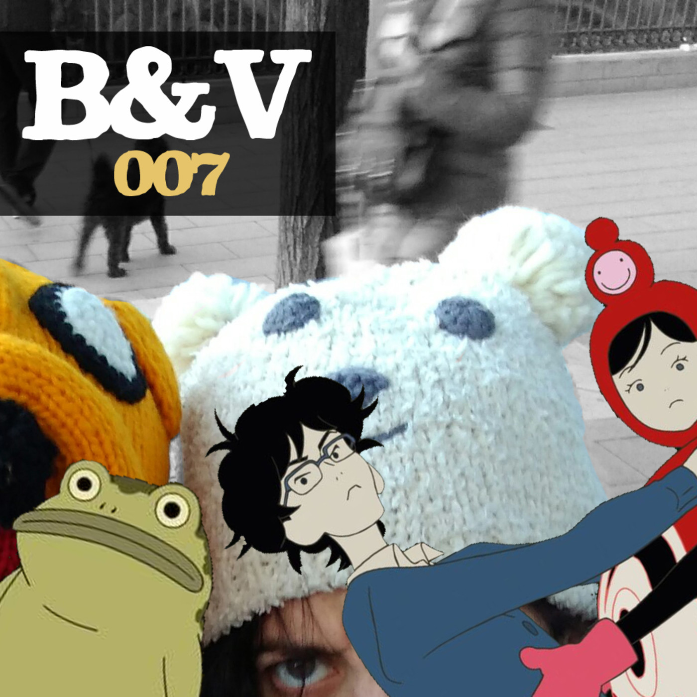 B & V #007 - Night is short, walk on girl, Más allá del jardín, Deadpool 2, Ms. Marvel episode artwork