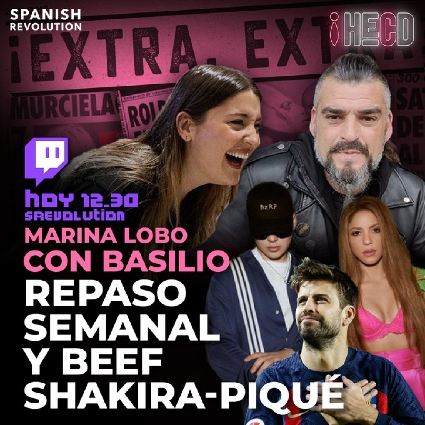HECD 189 - El beef de Shakira a Piqué + La caverna contra Ángela Rodríguez Pam + Basilio Bulldog Punk @Vigo75bulldog