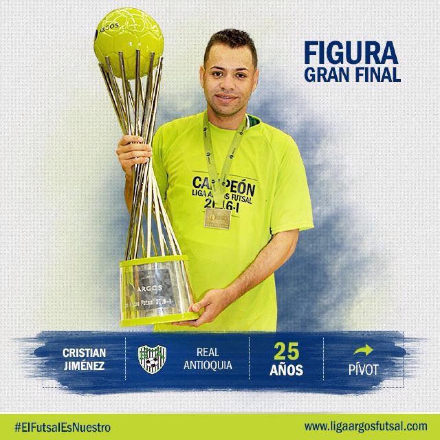 Ángulo Deportivo - Cristián Jiménez, figura de la final de la Liga Argos Futsal