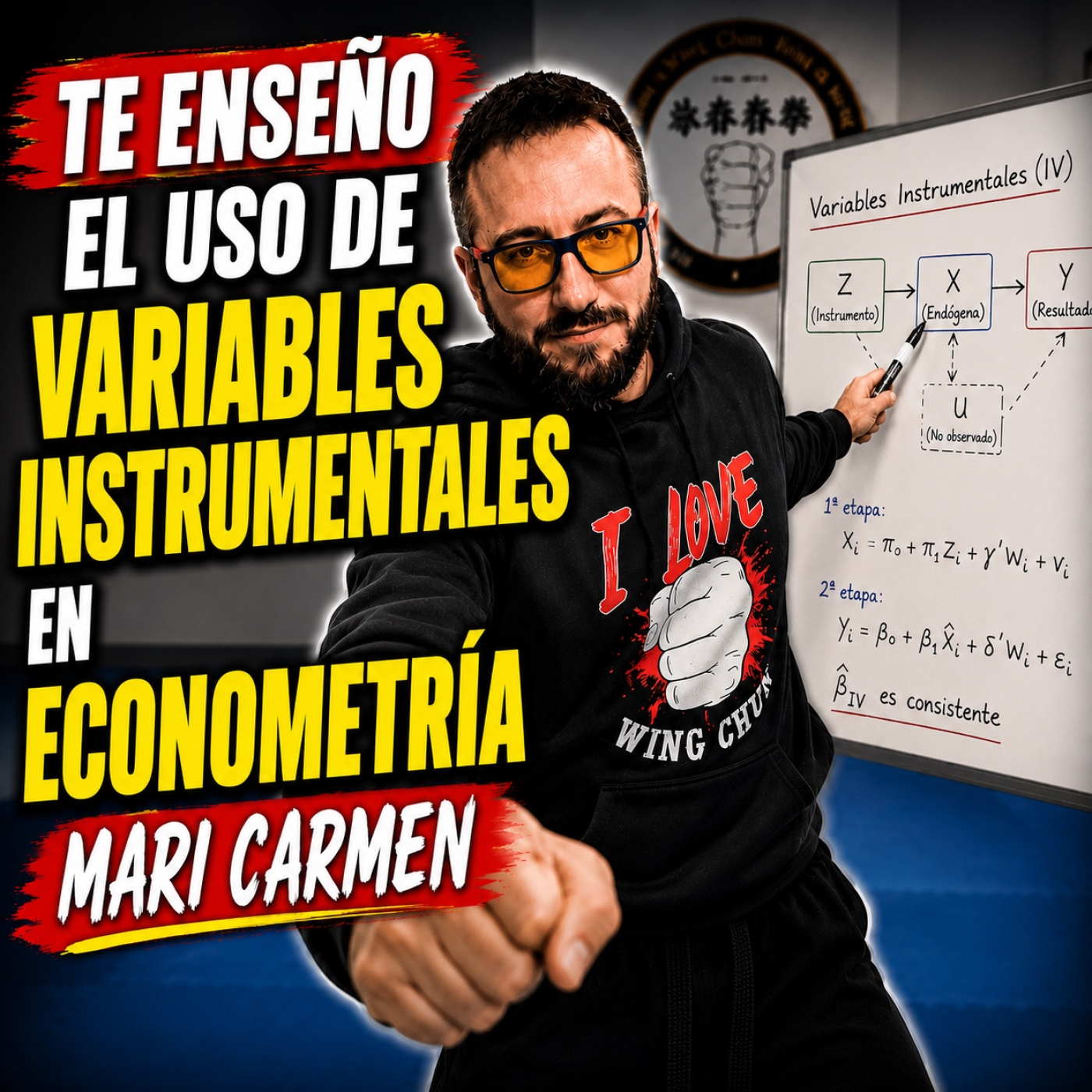 Te enseño el uso de variables instrumentales en econometría Mari Carmen episode artwork