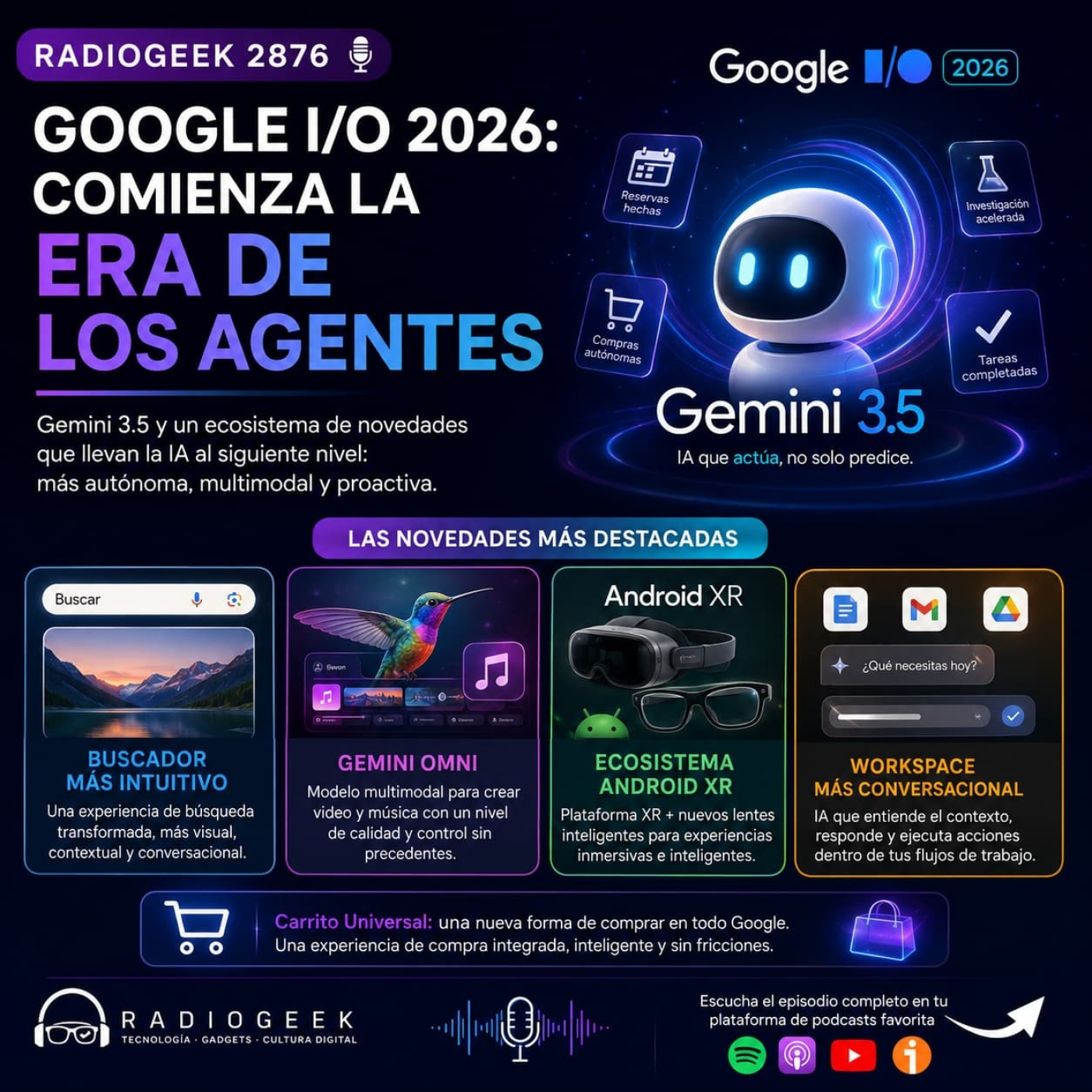 Radiogeek 2876 - Todo sobre el Google I/O 2026