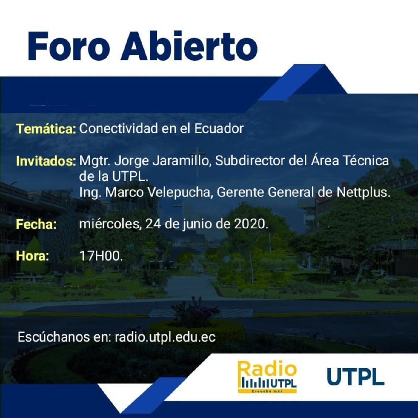 Foro Abierto, primer programa