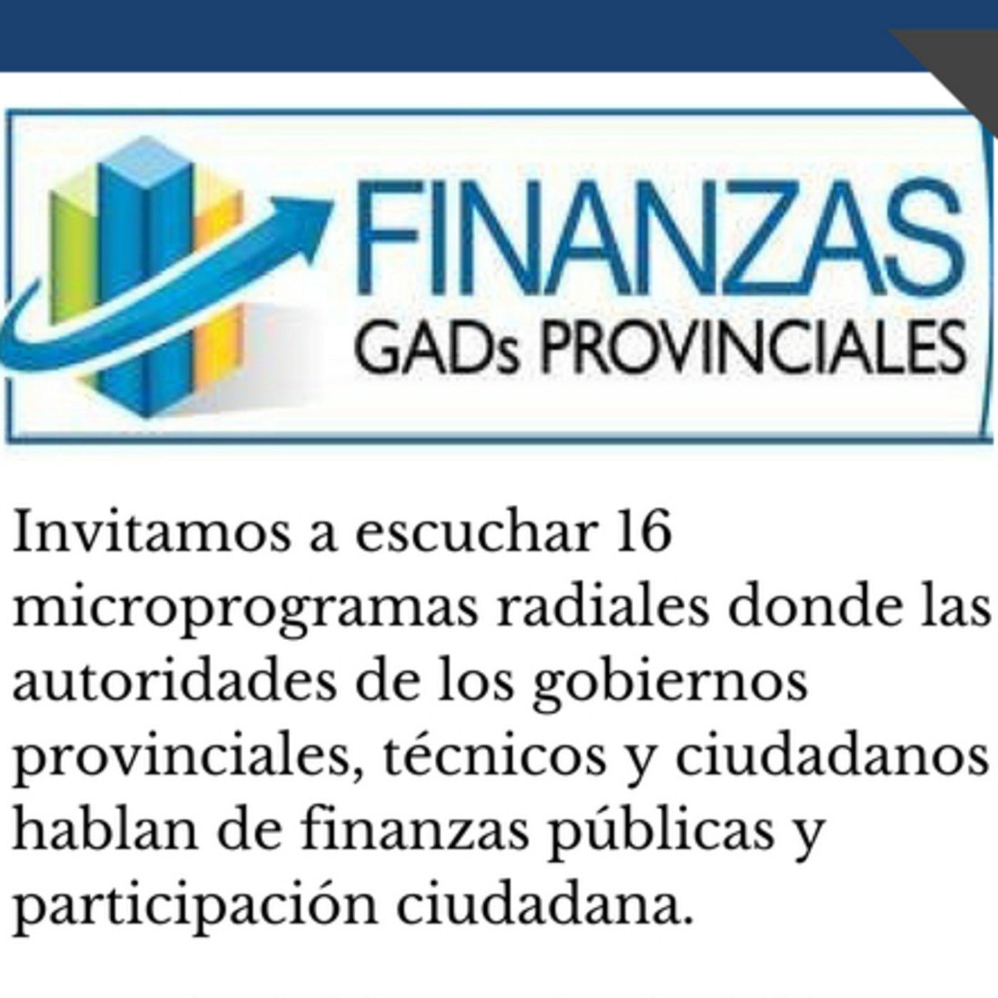 “Finanzas Públicas GADS Provinciales”