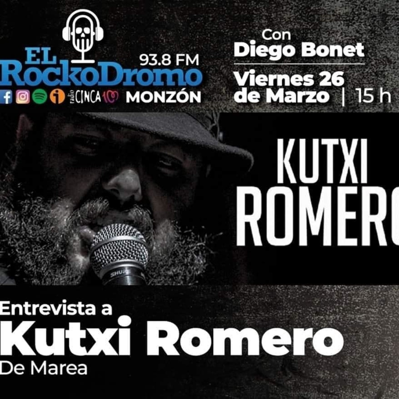 El Rockodromo - Programa 192. con KUTXI ROMERO de MAREA. episode artwork