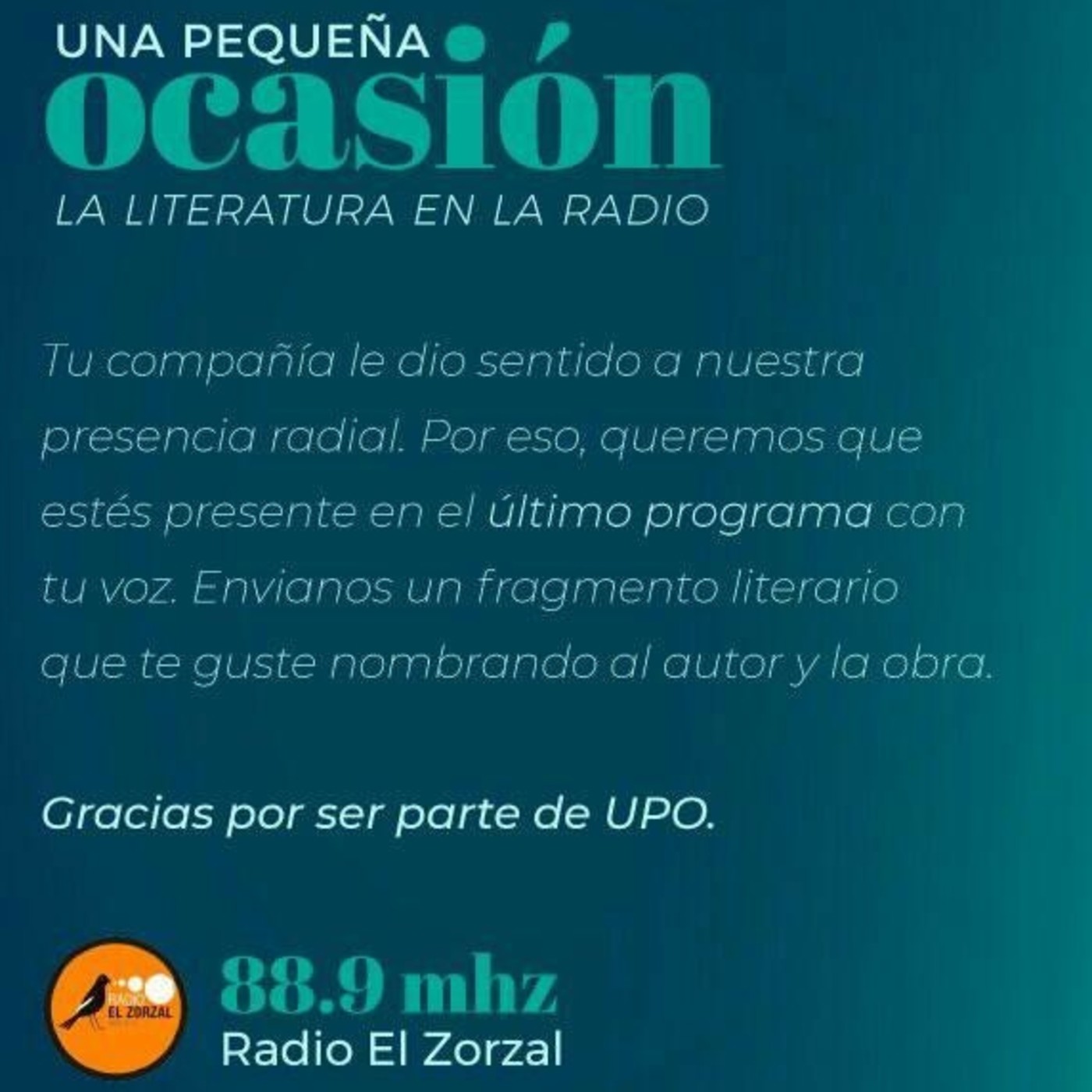 Una Pequeña Ocasión