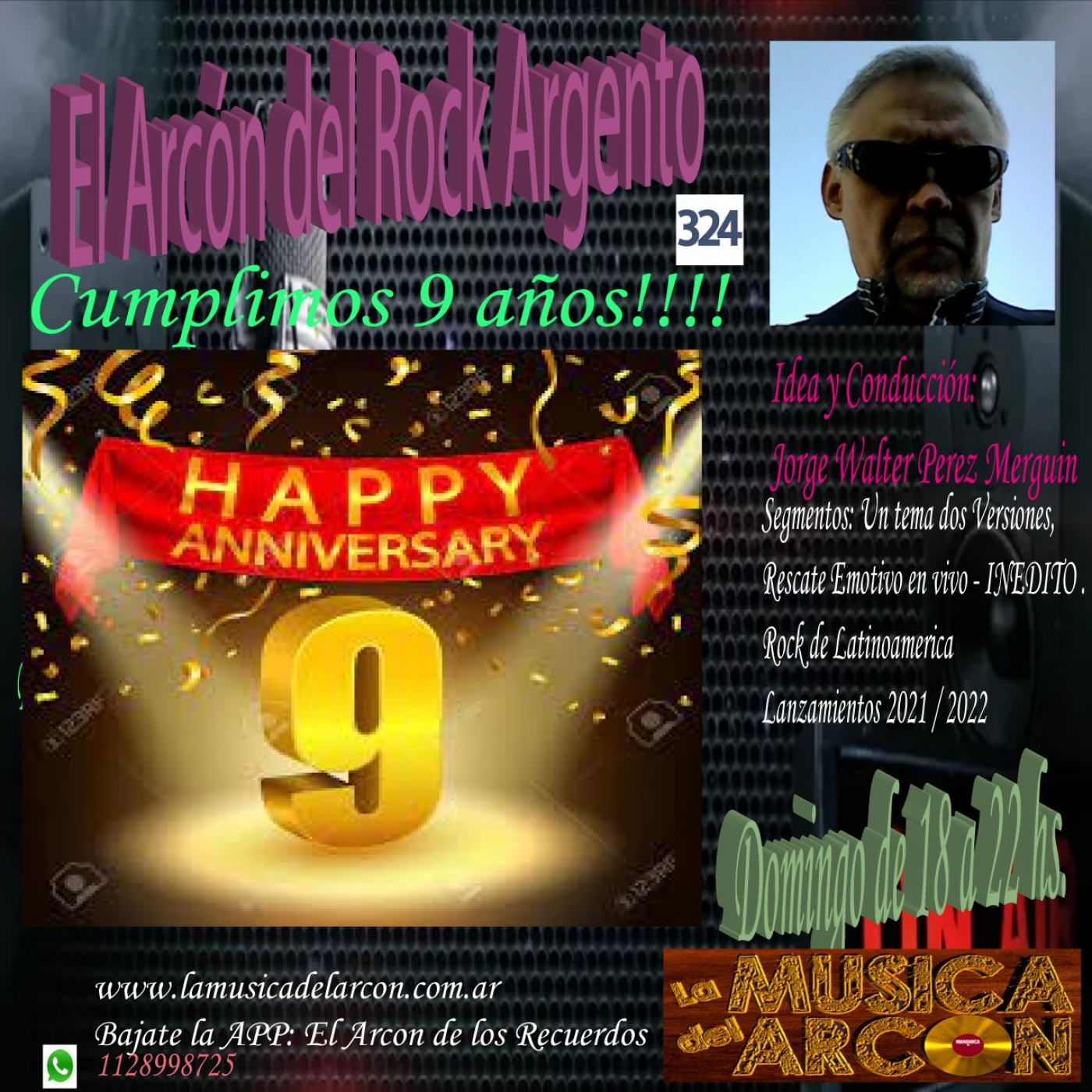 El Arcon del Rock Argento - Emision nº 324 9no. Aniversario - 05-02-2023 episode artwork
