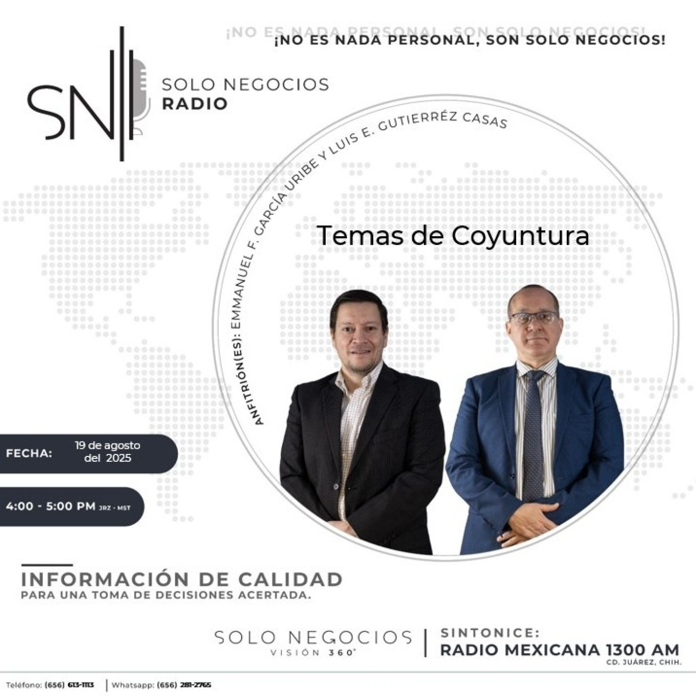 [SNR-19/08/2025] Temas de Coyuntura