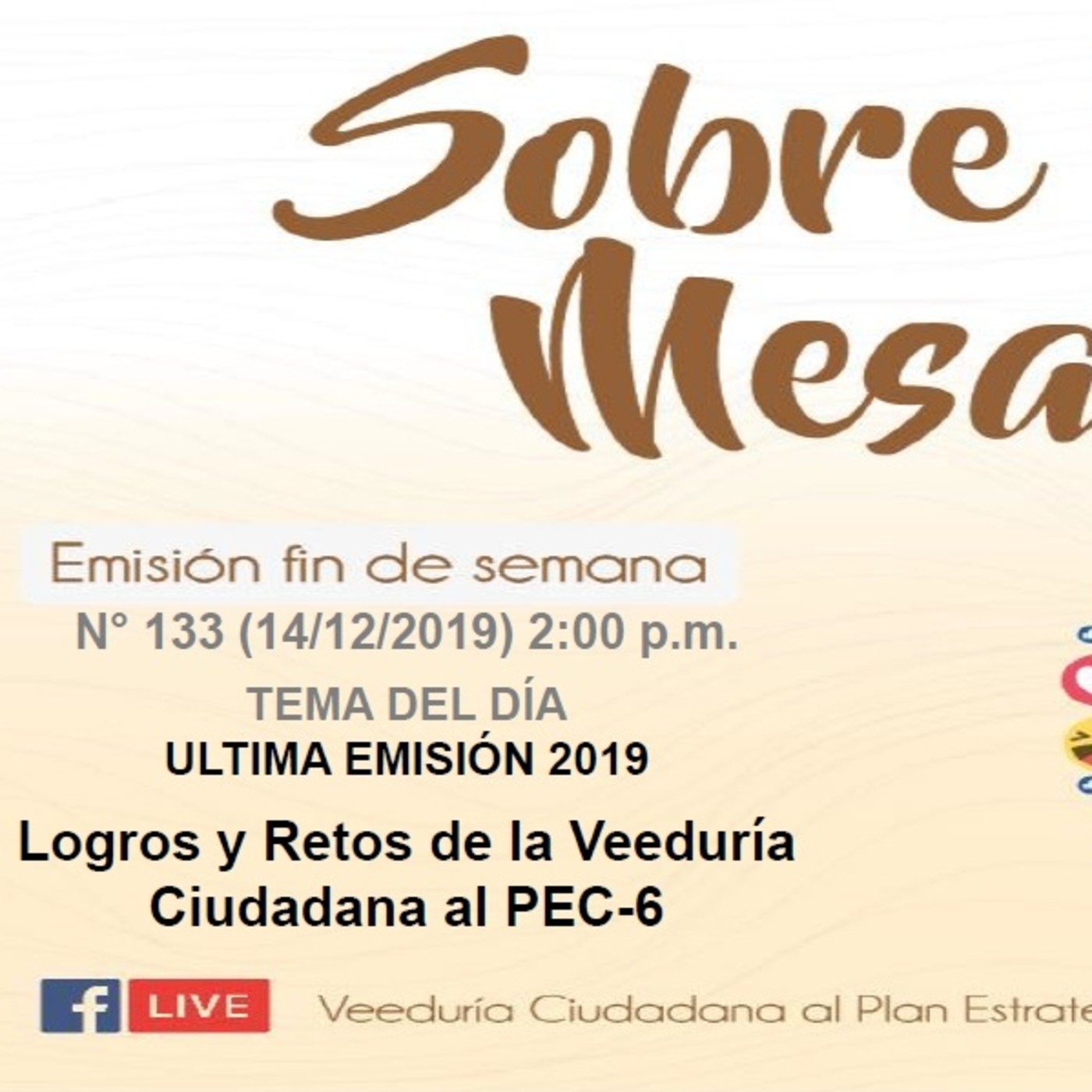 Sobre la Mesa: Emisión N° 133 (14/12/2019) episode artwork