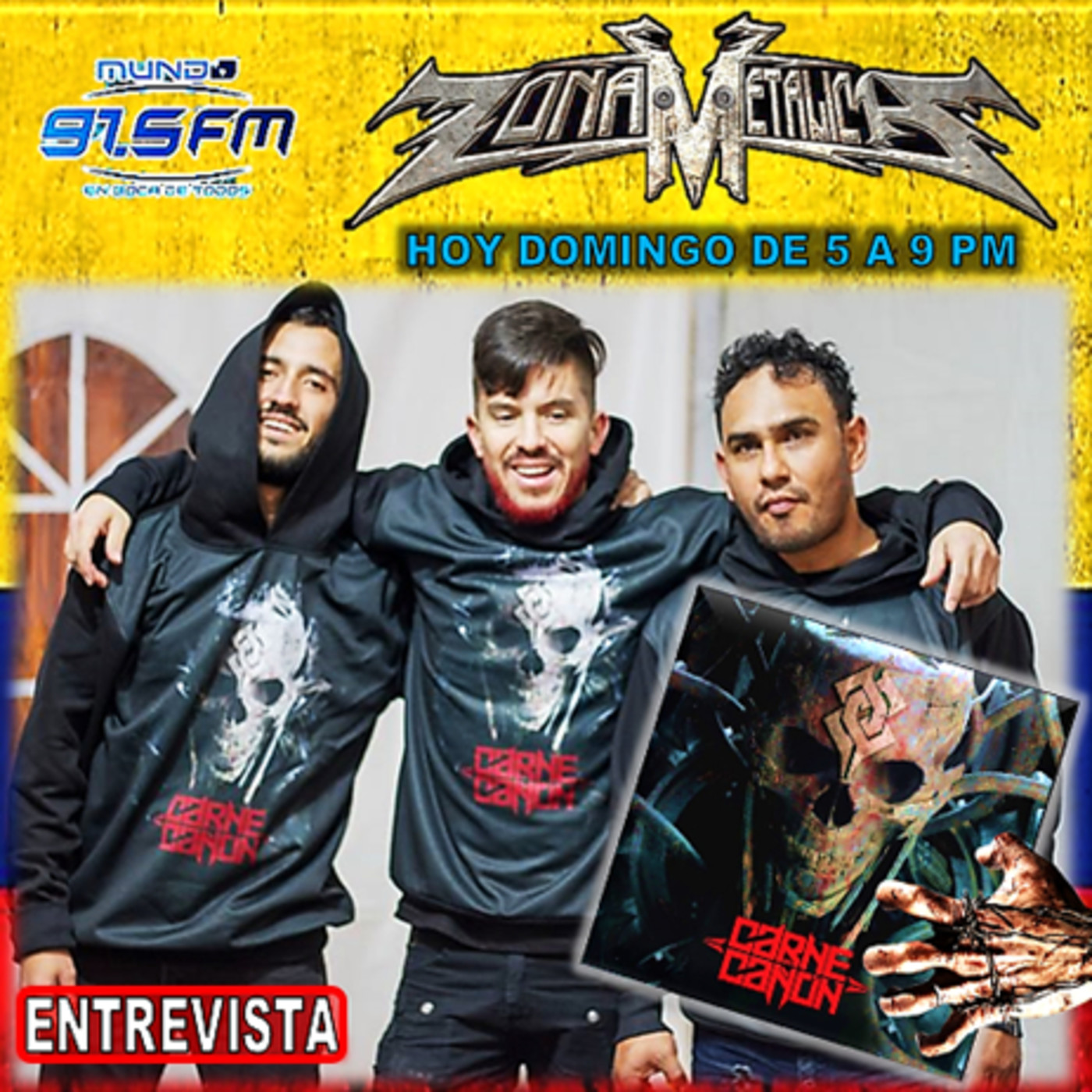 ZONA METALICA ENTREVISTA A CARNE DE CAÑON 26-agosto-2018 episode artwork