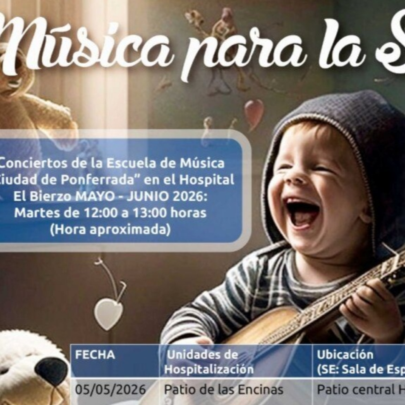 Rubén Fernández, gerente de la Escuela de Música Ciudad de Ponferrada, participa en el ciclo «Música para la salud»