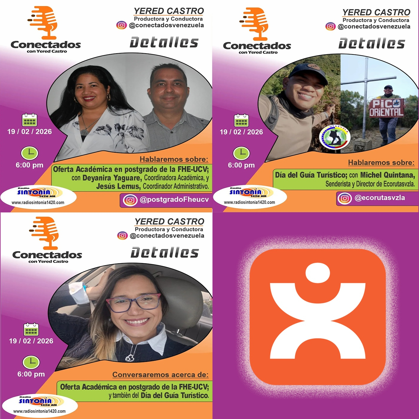 OFERTA ACADÉMICA EN POSTGRADO DE LA FHE-UCV; Y TAMBIÉN DEL DÍA DEL GUÍA TURÍSTICO