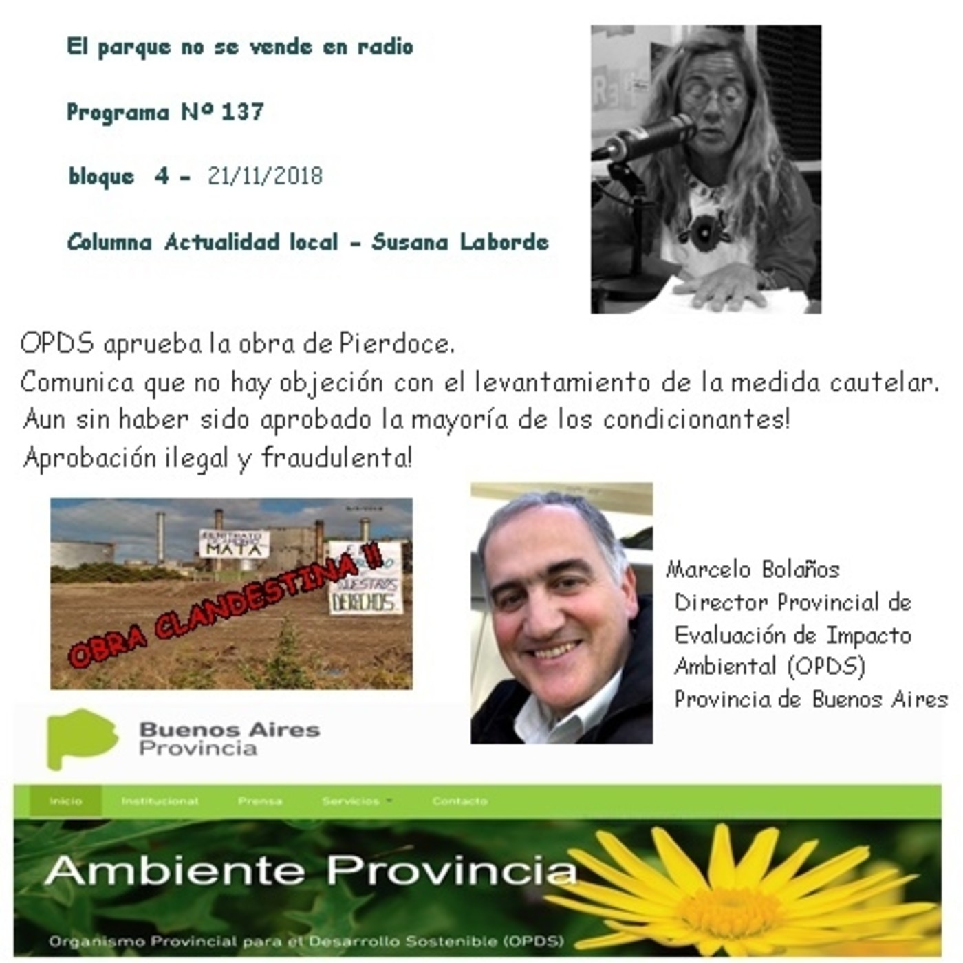 El parque no se vende en radio