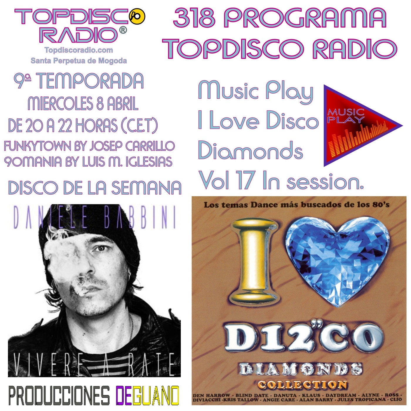 318 Programa Topdisco Radio Music Play I Love Disco Diamonds Vol.16 In Session - Funkytown - 90mania – 08.04.2020 episode artwork