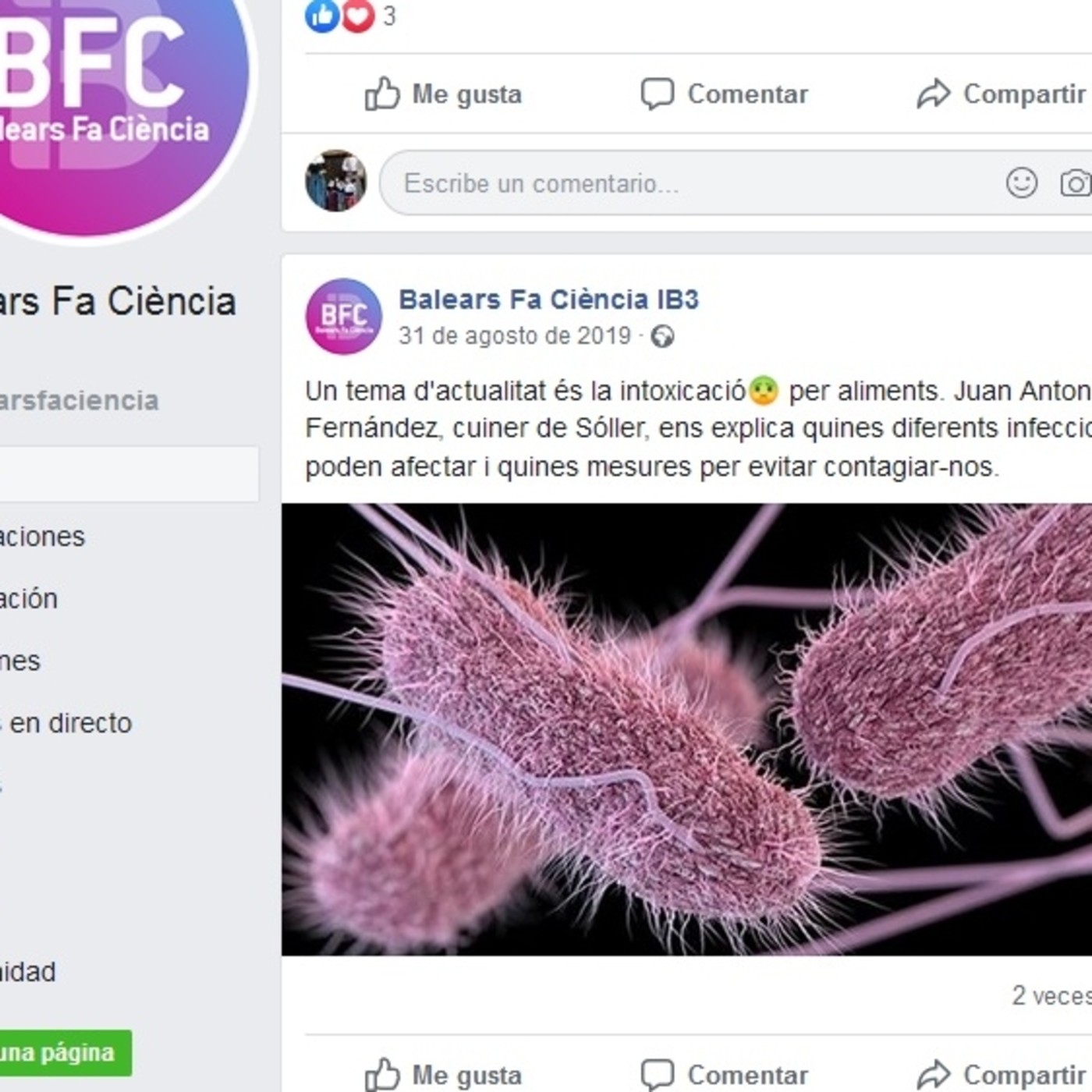 Bons aliments i gastrociència. IB3 Ràdio