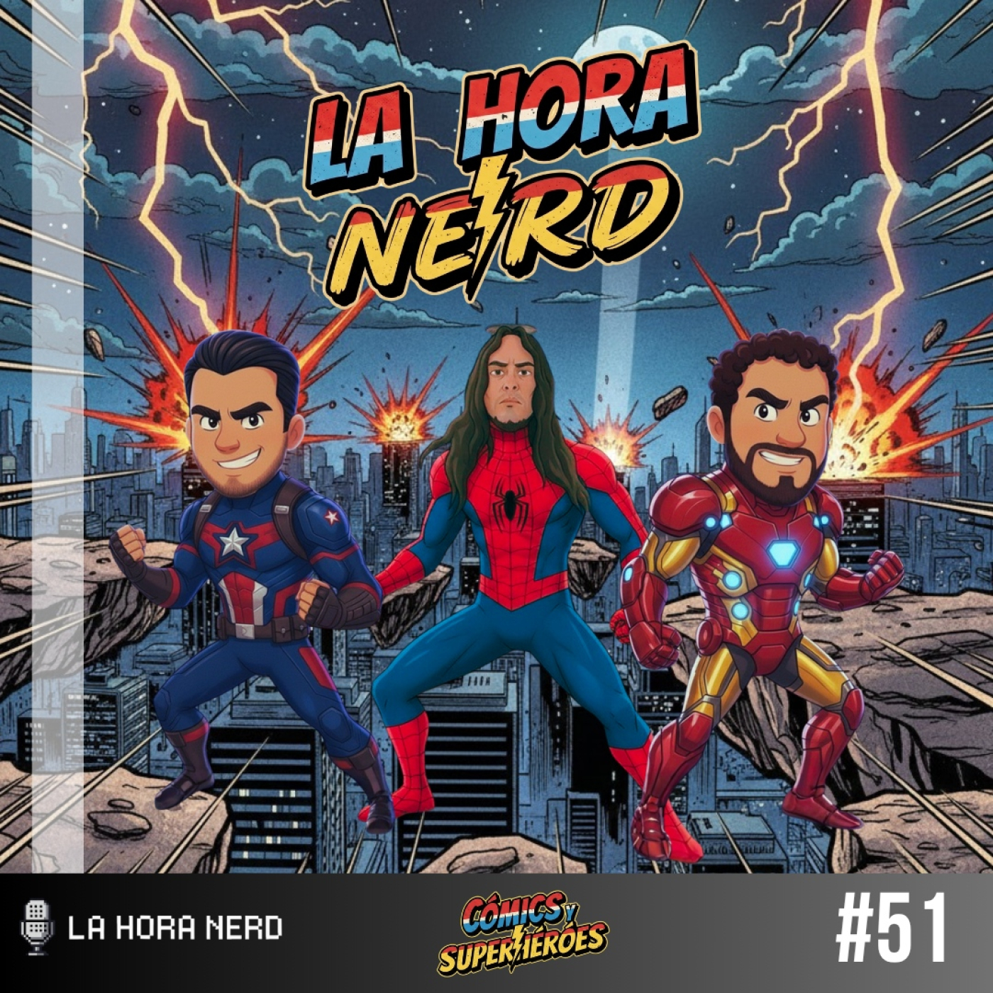 La Hora Nerd #51 - Superheroes y Comics ft. Zenón "B&R Magazine Radio" episode artwork