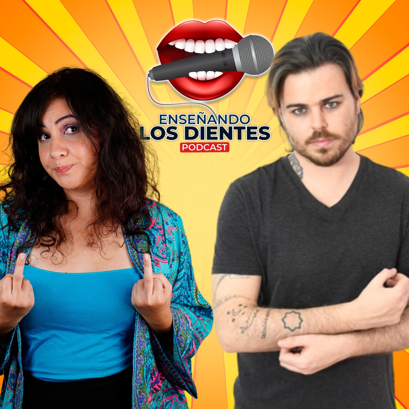 Enseñando los dientes