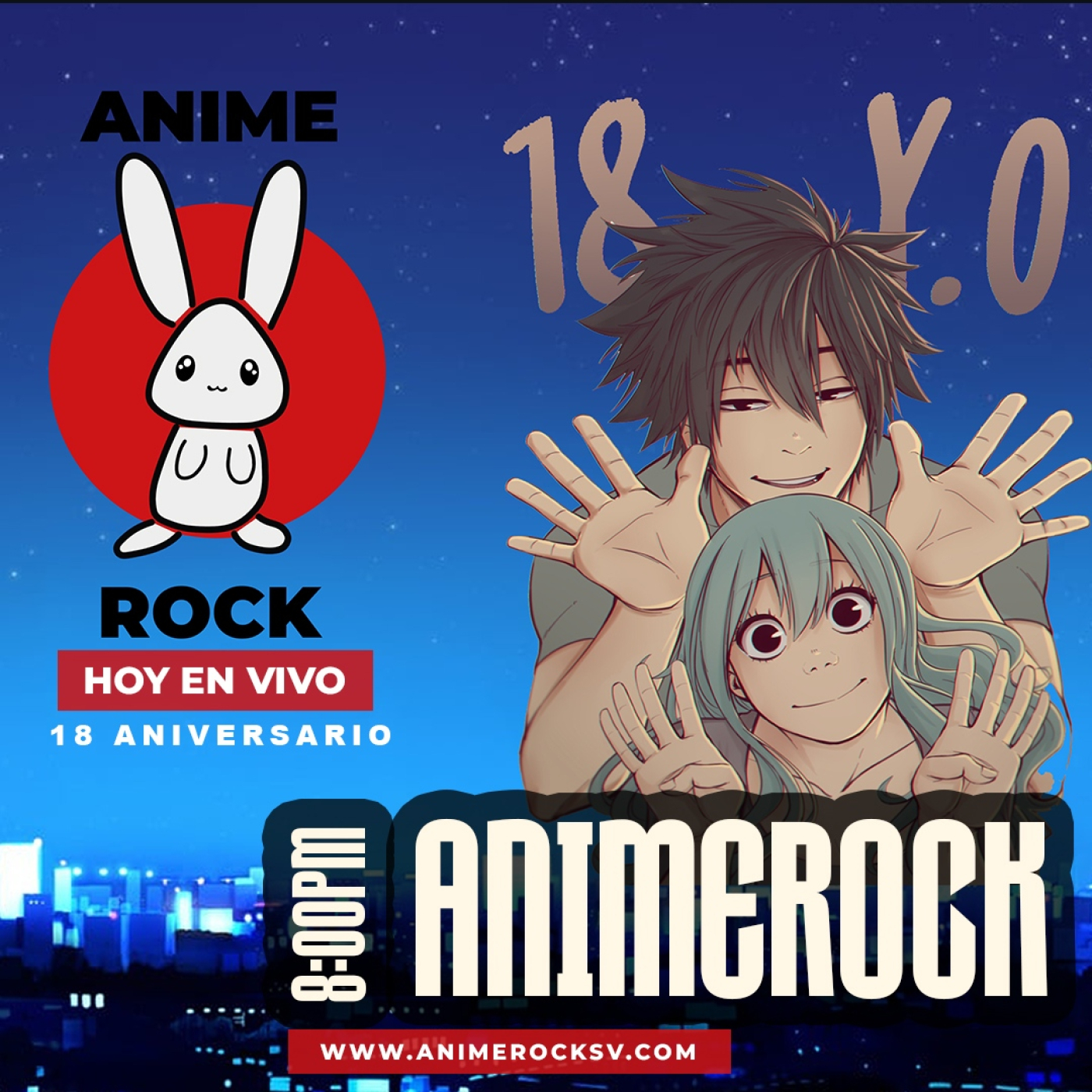 Animerock & baladitas pchan 27 febrero 2023 aniversario 18 episode artwork