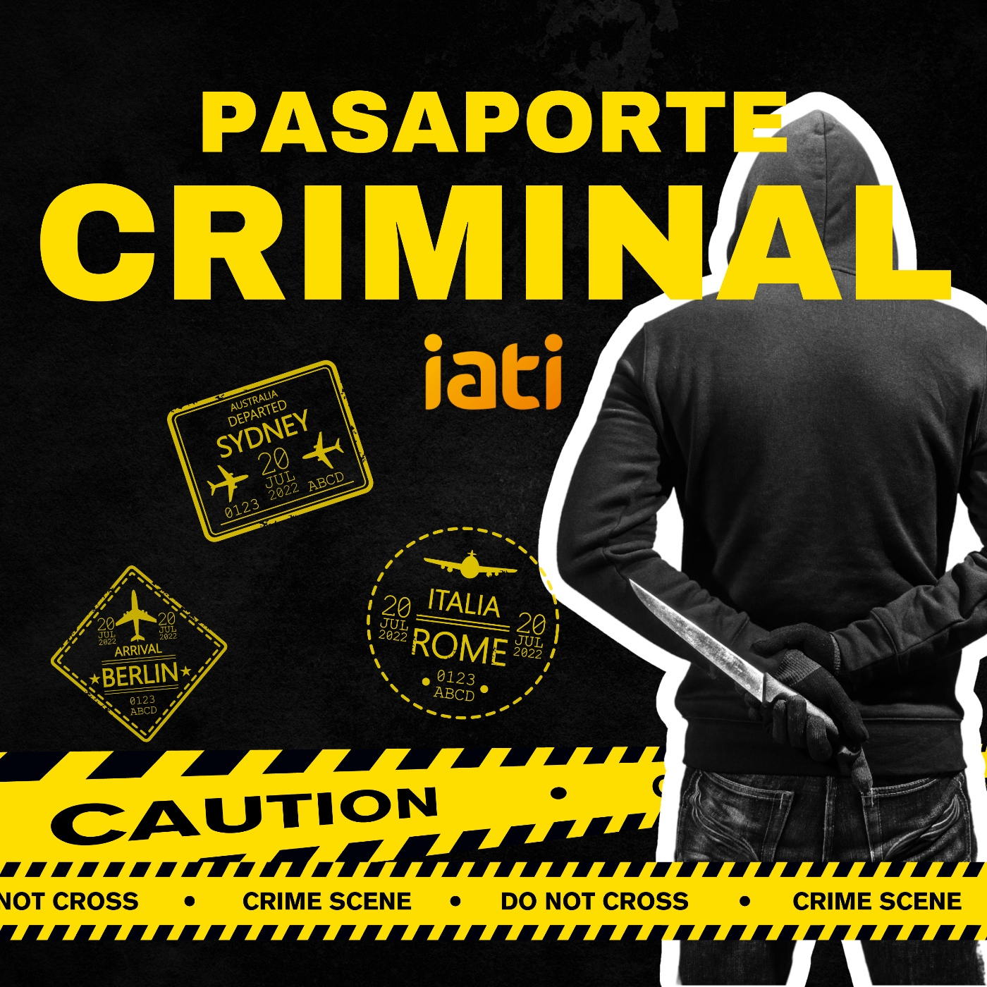 Pasaporte Criminal, Crímenes y Viajes