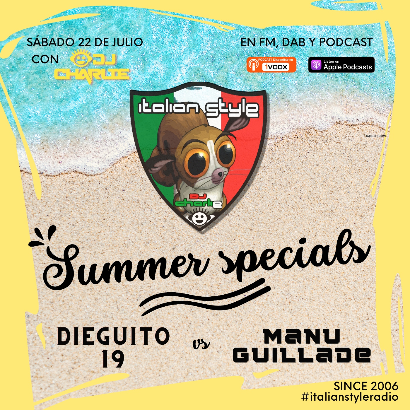 ITALIAN STYLE radio show 891 22-07-2023 episode artwork