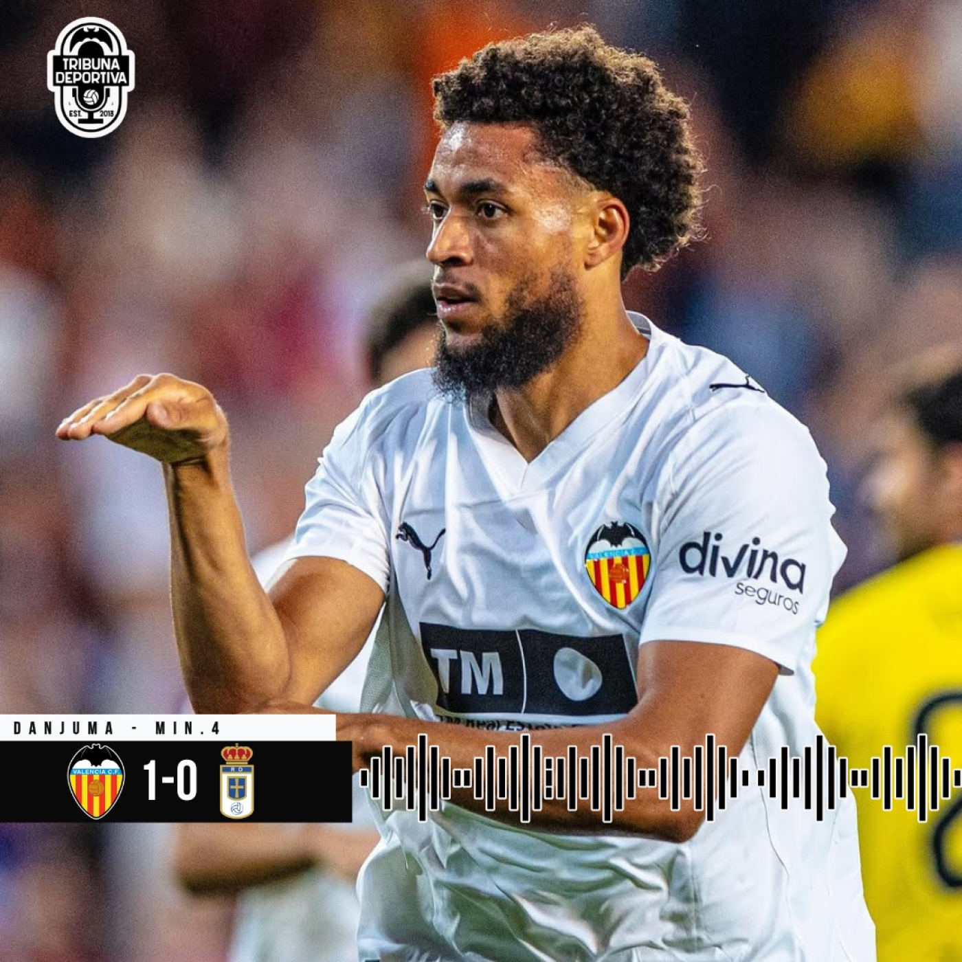 GOL | Arnaut Danjuma Valencia CF 1 - 0 Real Oviedo J7