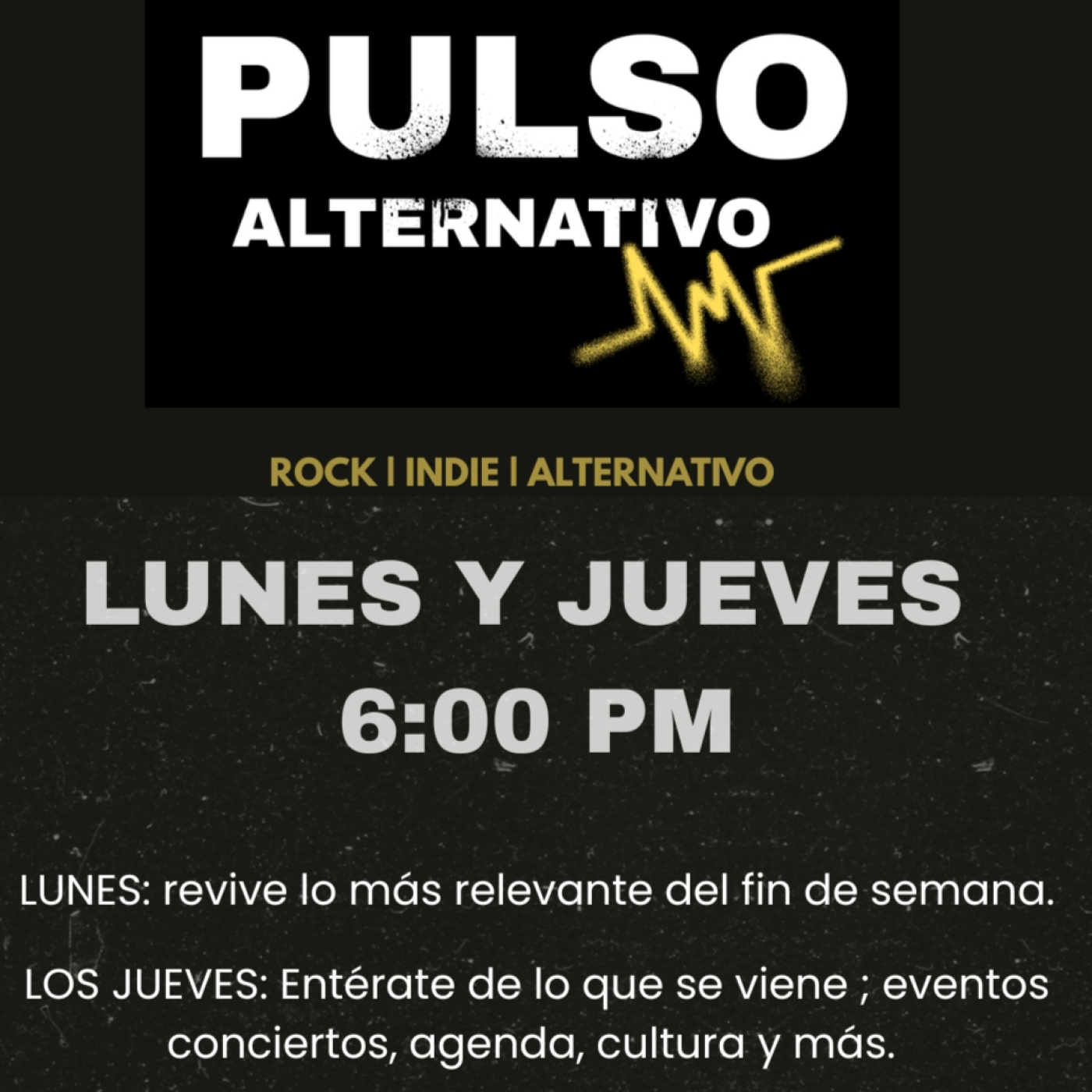 Pulso Alternativo S2E23 | Agenda del fin 16 al 19 de Abril episode artwork