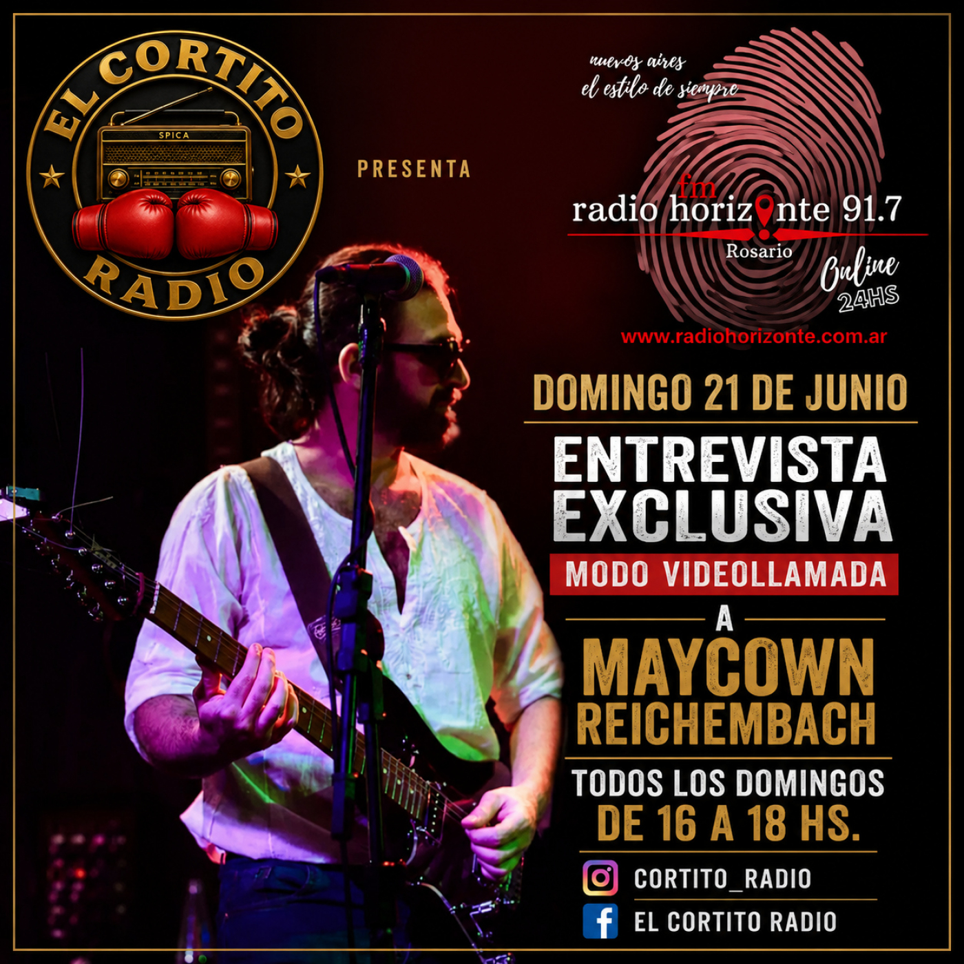 HOY ENTREVISTA EXCLUSIVA MODO VIDEOLLAMADA "MAYCOWN REICHEMBACH" MUSICO MULTIINTRUMENTISTA. episode artwork