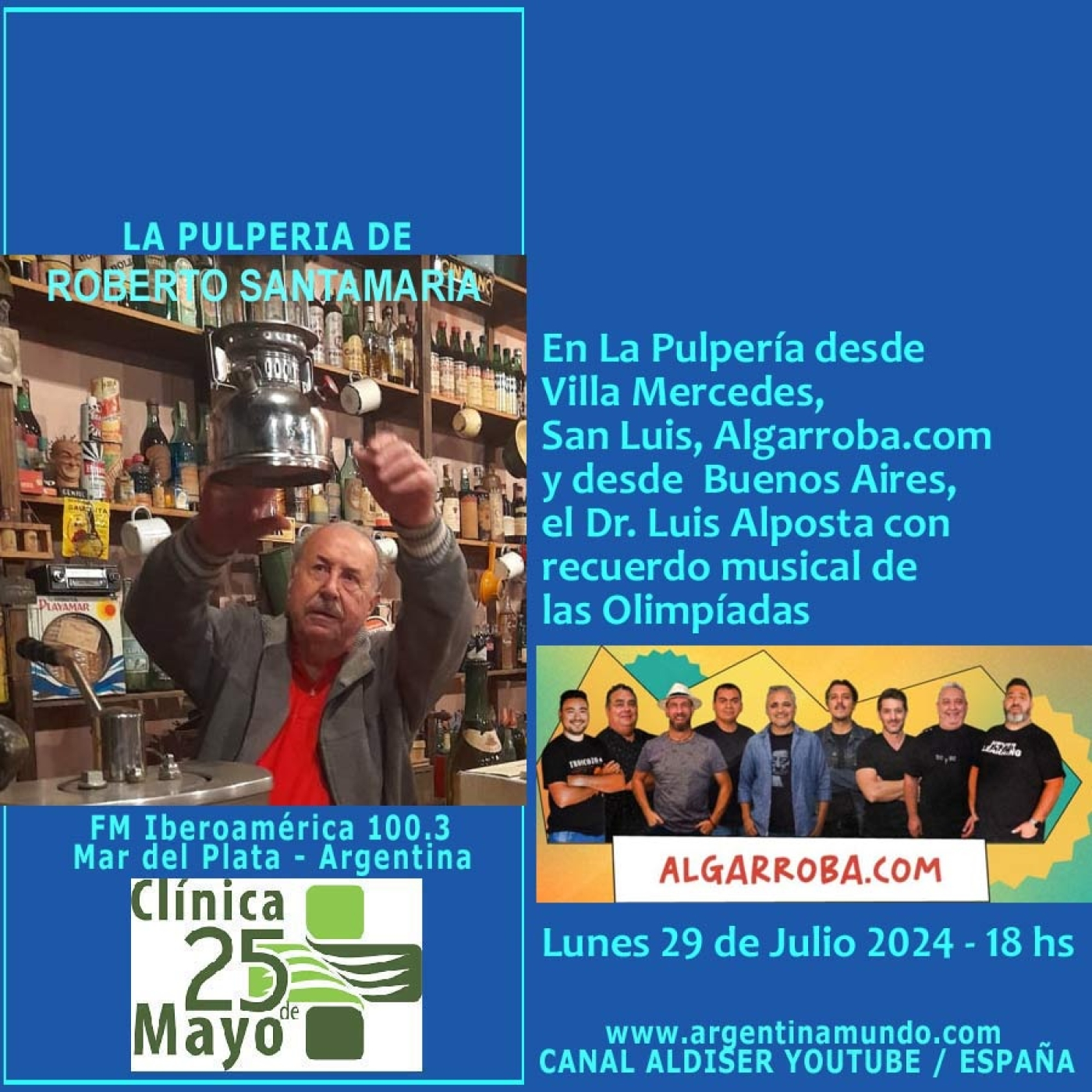 Algarroba.com en La Pulpería de Roberto Santamaría FM IBeroamérica 100.3 Argentina episode artwork