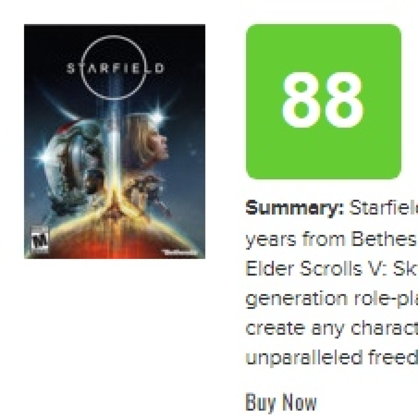 Notas de Starfield. ¿Qué nos dice?