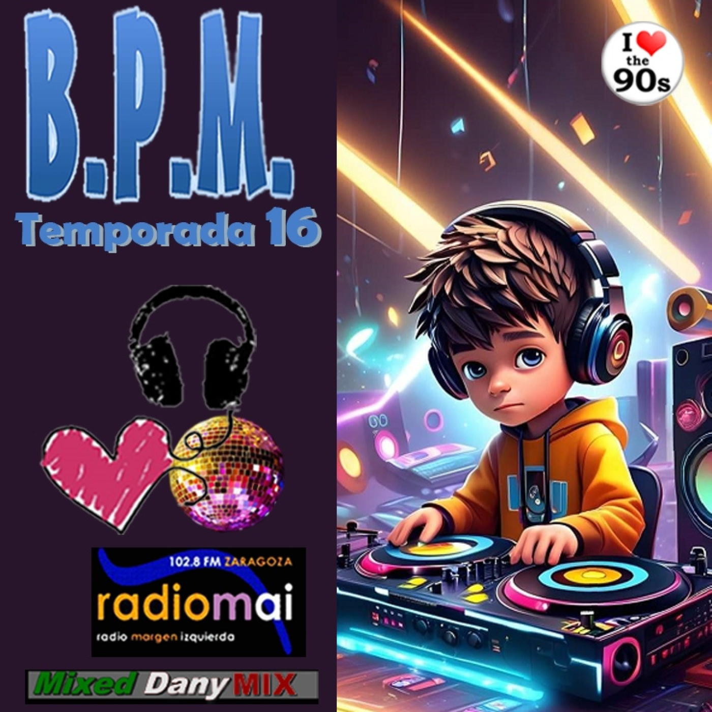 BPM-P665T16x29 - Hits 90s Vol 5 (19-03-2026) - Podcast - Daniel Casanova DanyMix — BPM Radio Project cover