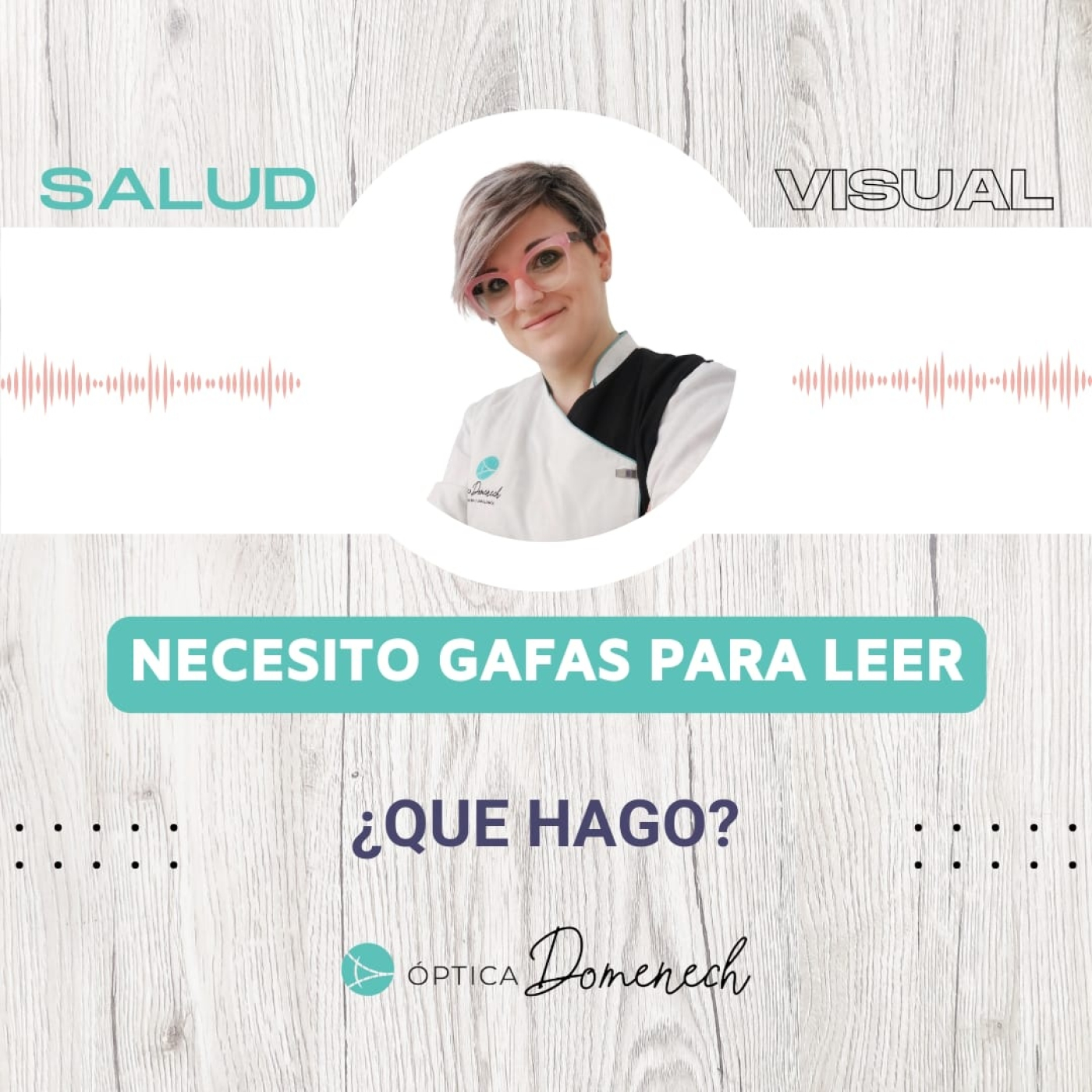 Soluciones para poder ver de cerca. Mª Carbonell de óptica domenech episode artwork