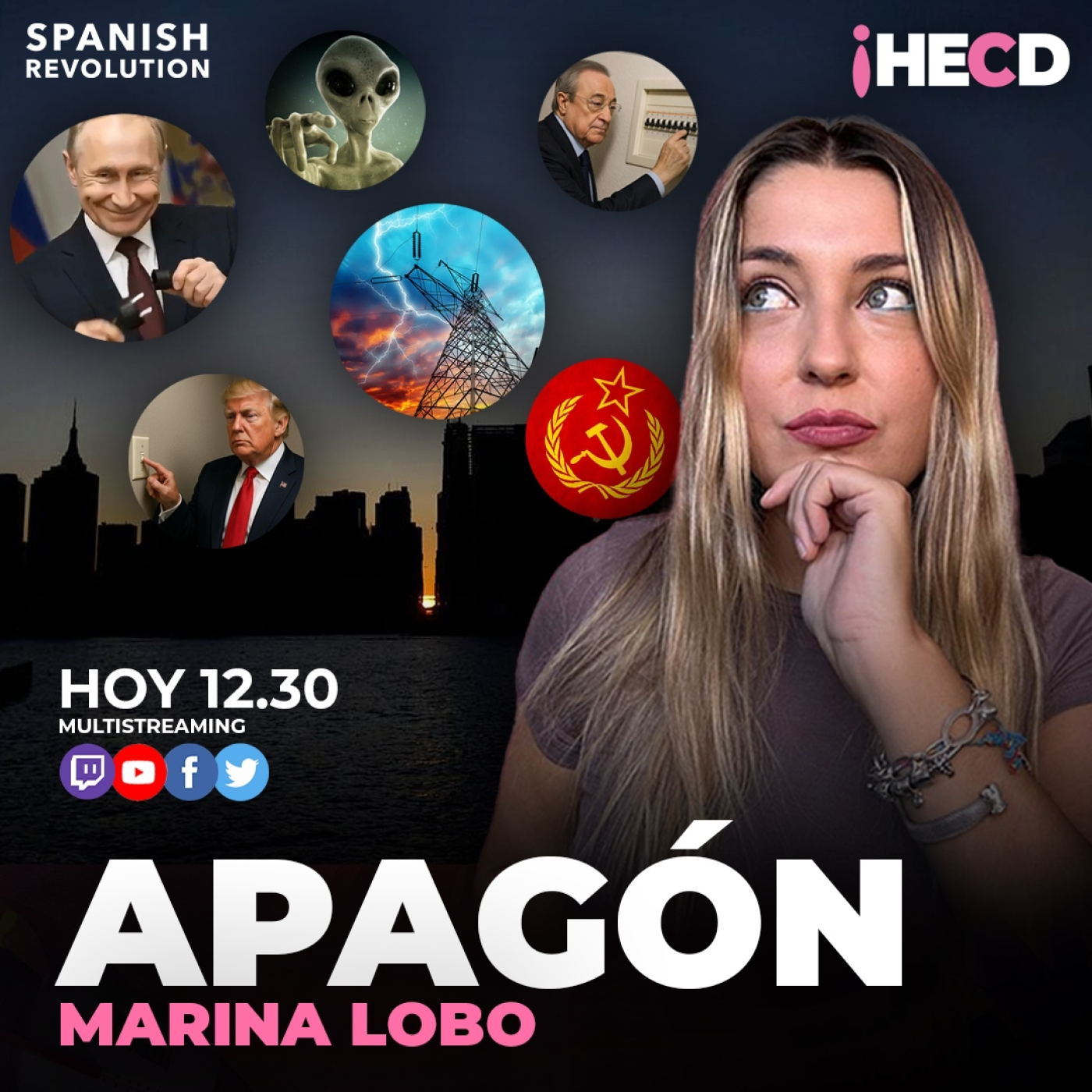 HECD! 544 Marina Lobo - Martes: EL APAGONNNNNNNN
