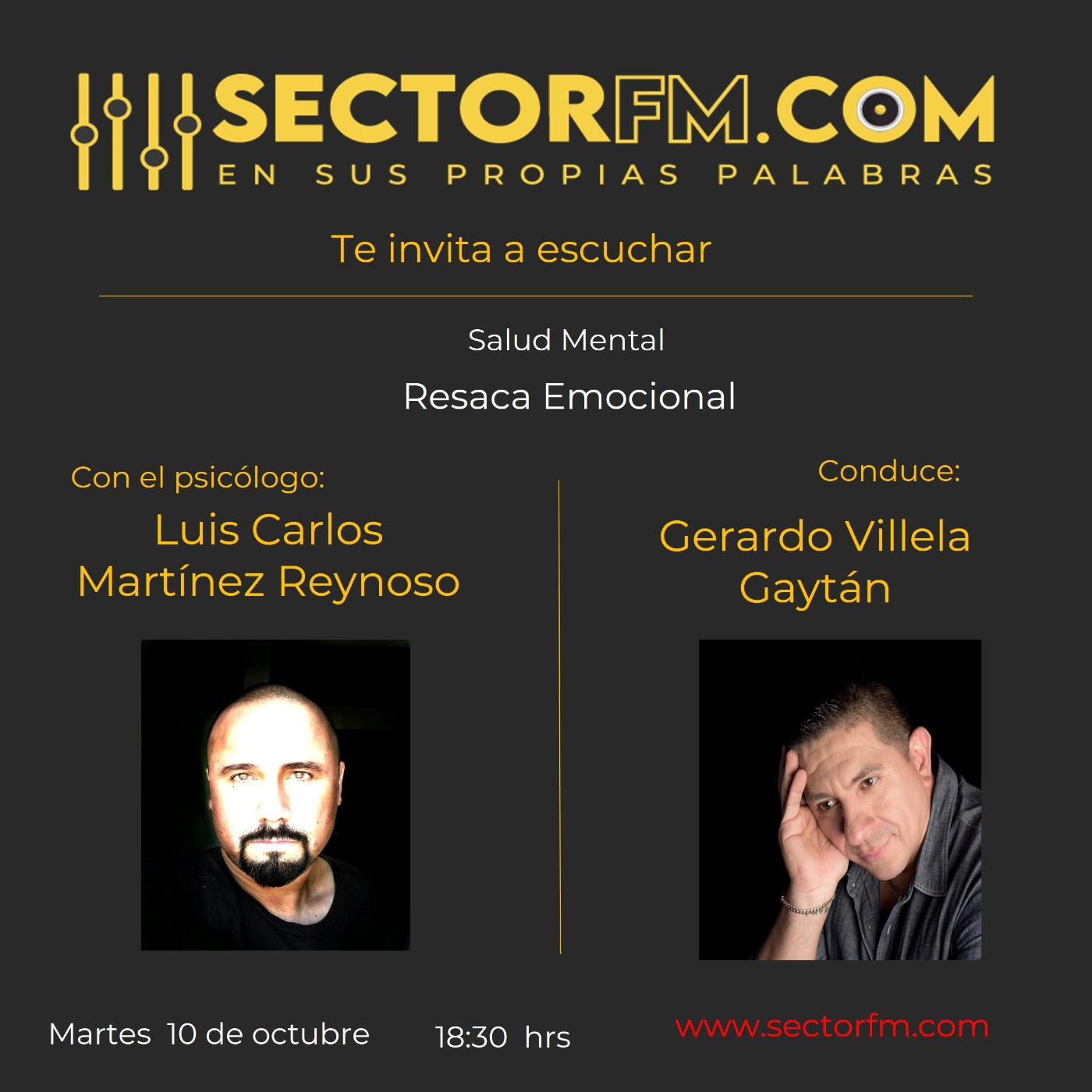 Salud Mental con Luis Carlos Martínez Resaca emocional 10-10-23 episode artwork