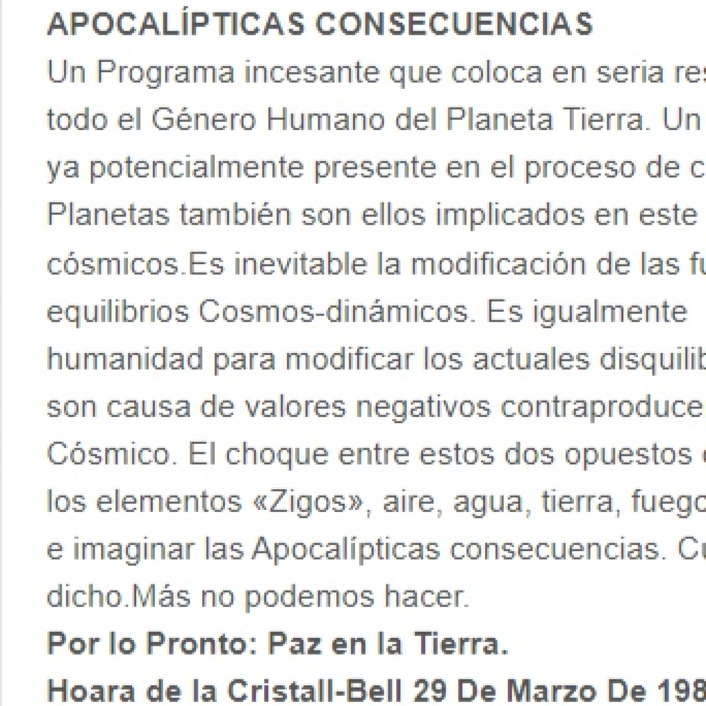 Podcast Solex Mal Idioma Universal