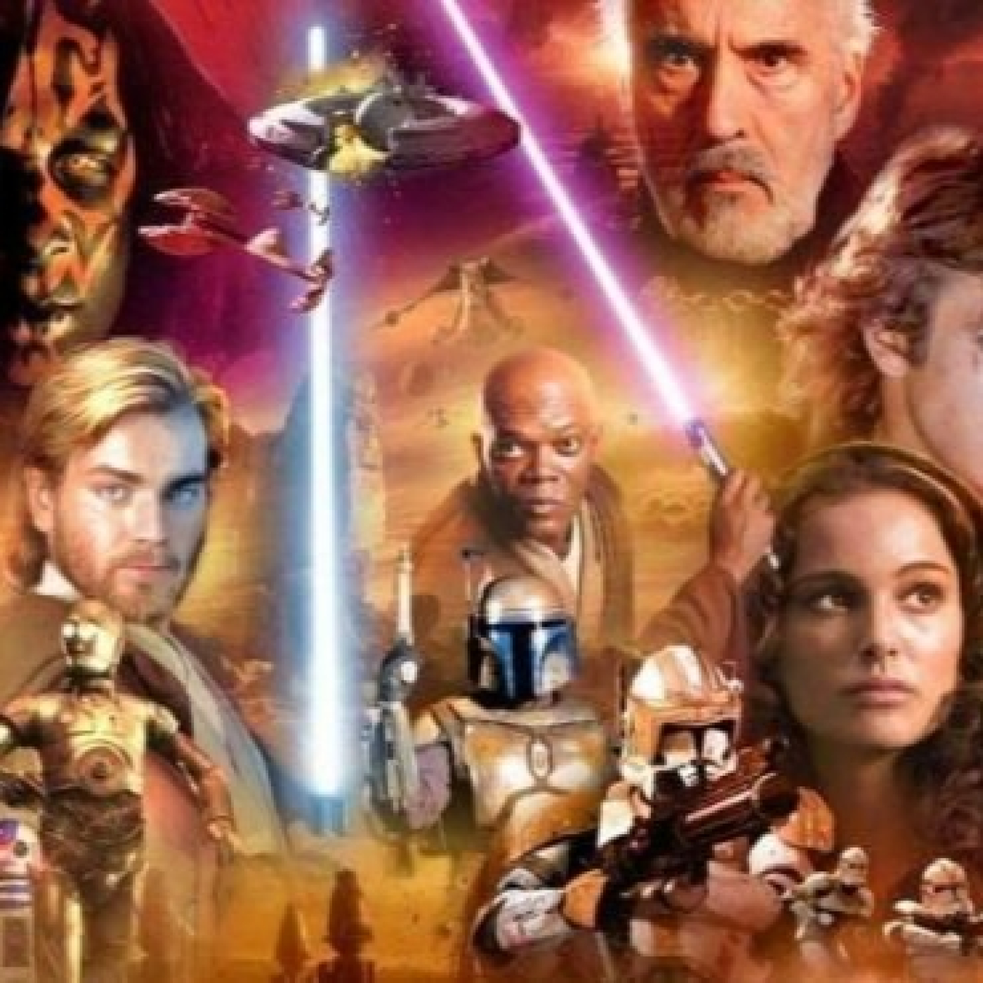La butaca asesina 16x24 Star Wars episodio I,II y III episode artwork