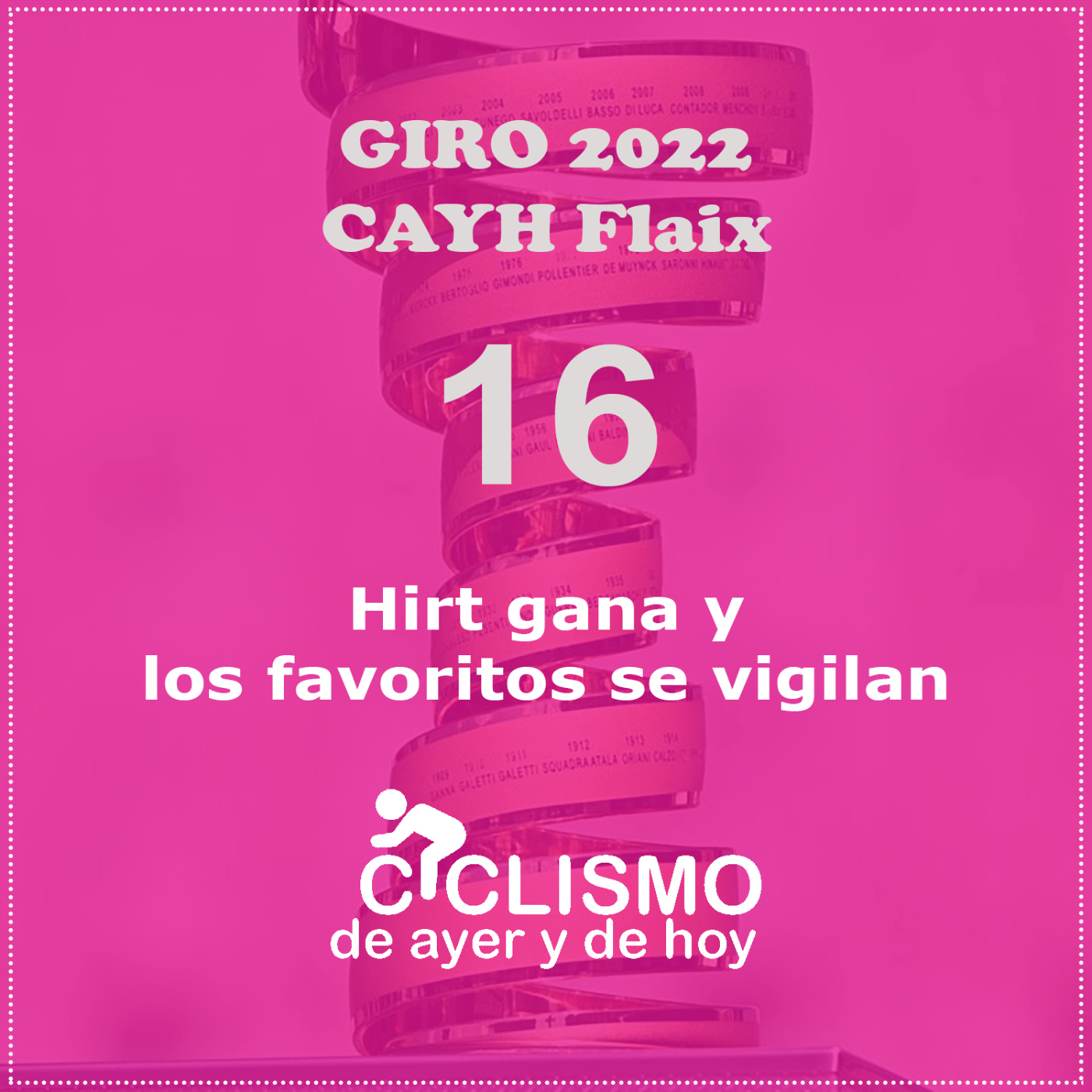 Ciclismo de ayer y de hoy