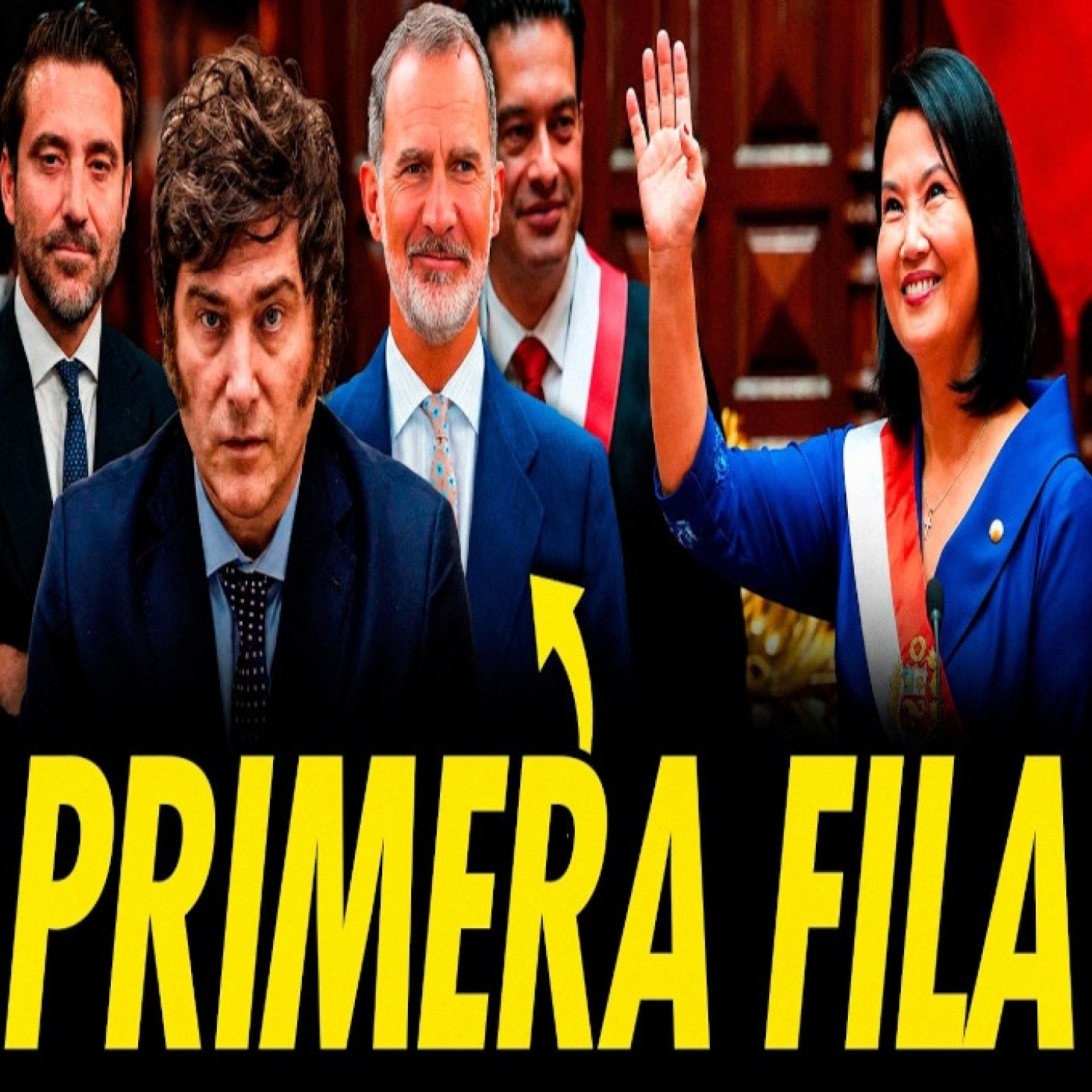 MILEI, NEGRE Y EL REY EN LA INVESTIDURA DE KEIKO FUJIMORI